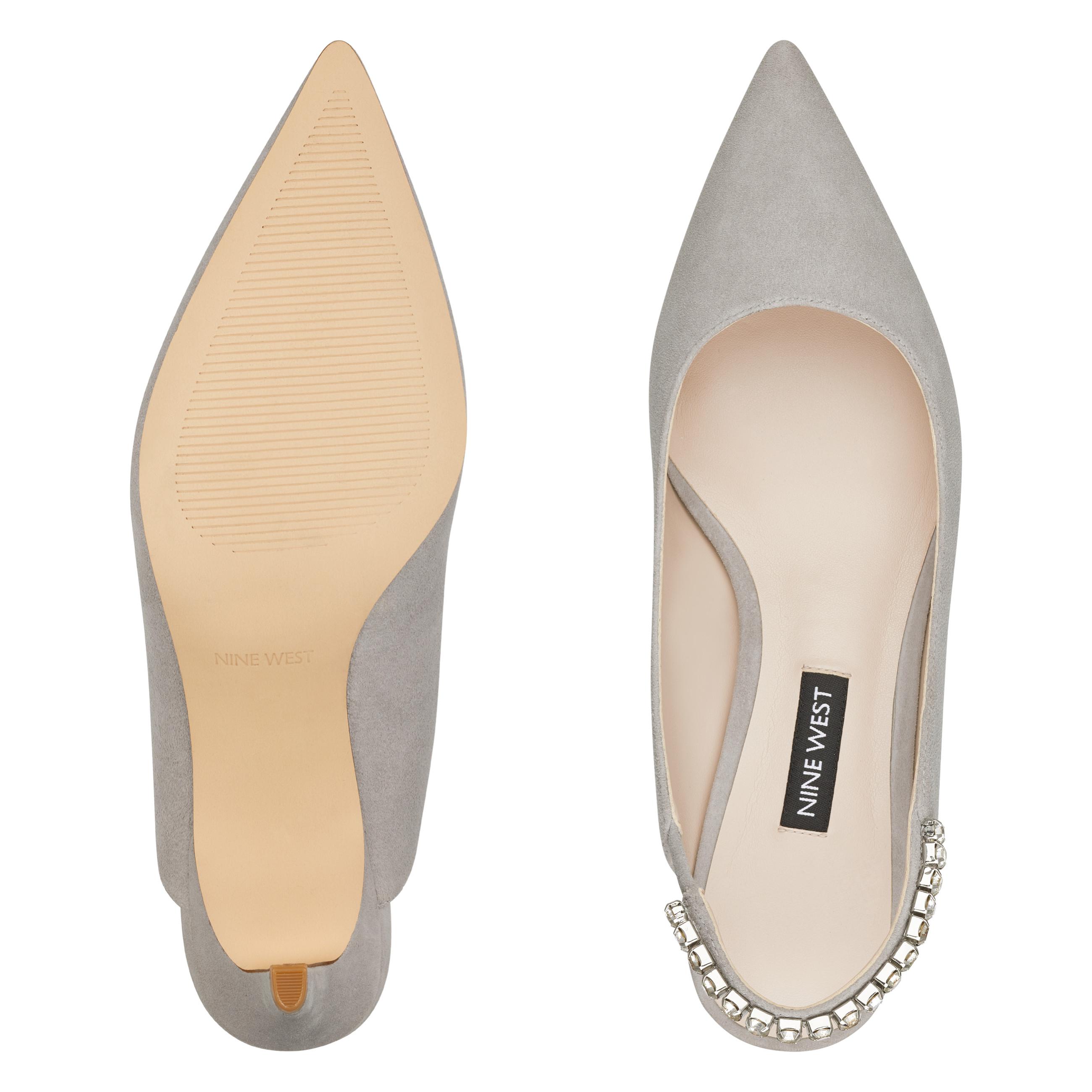 quassin embellished slingback pumps
