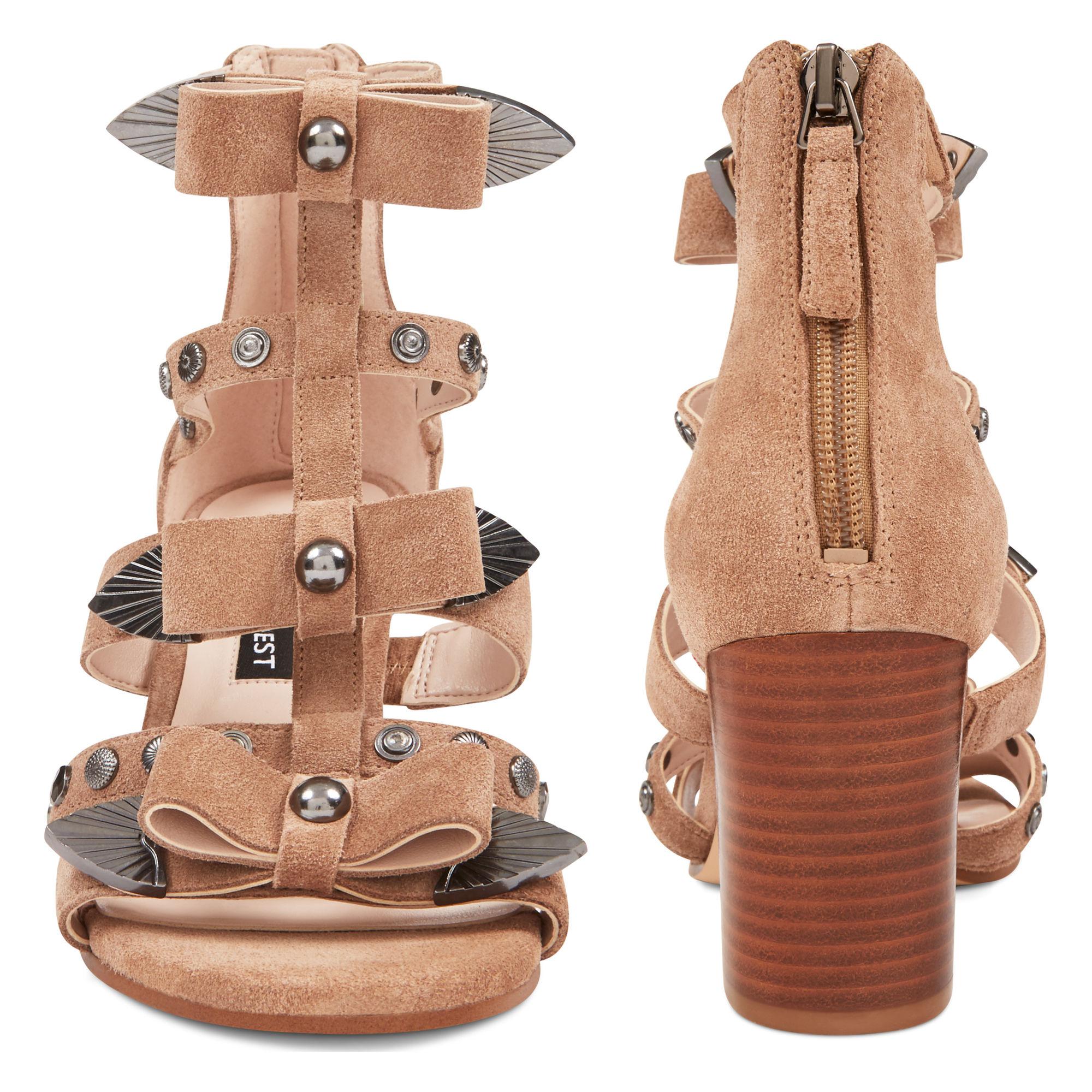 nine west giovanna studded sandals