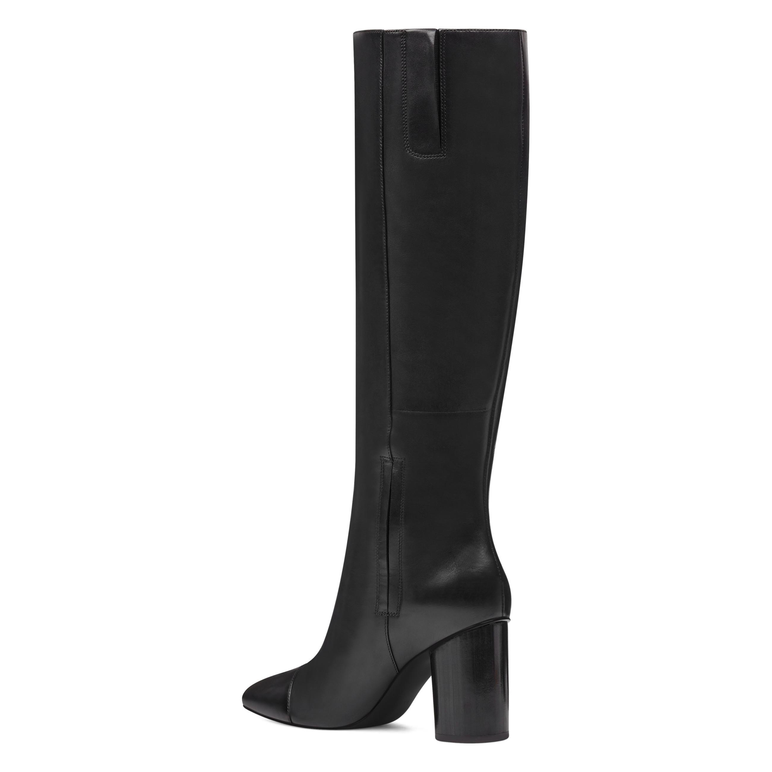 nine west cheyin cylinder heeled boots