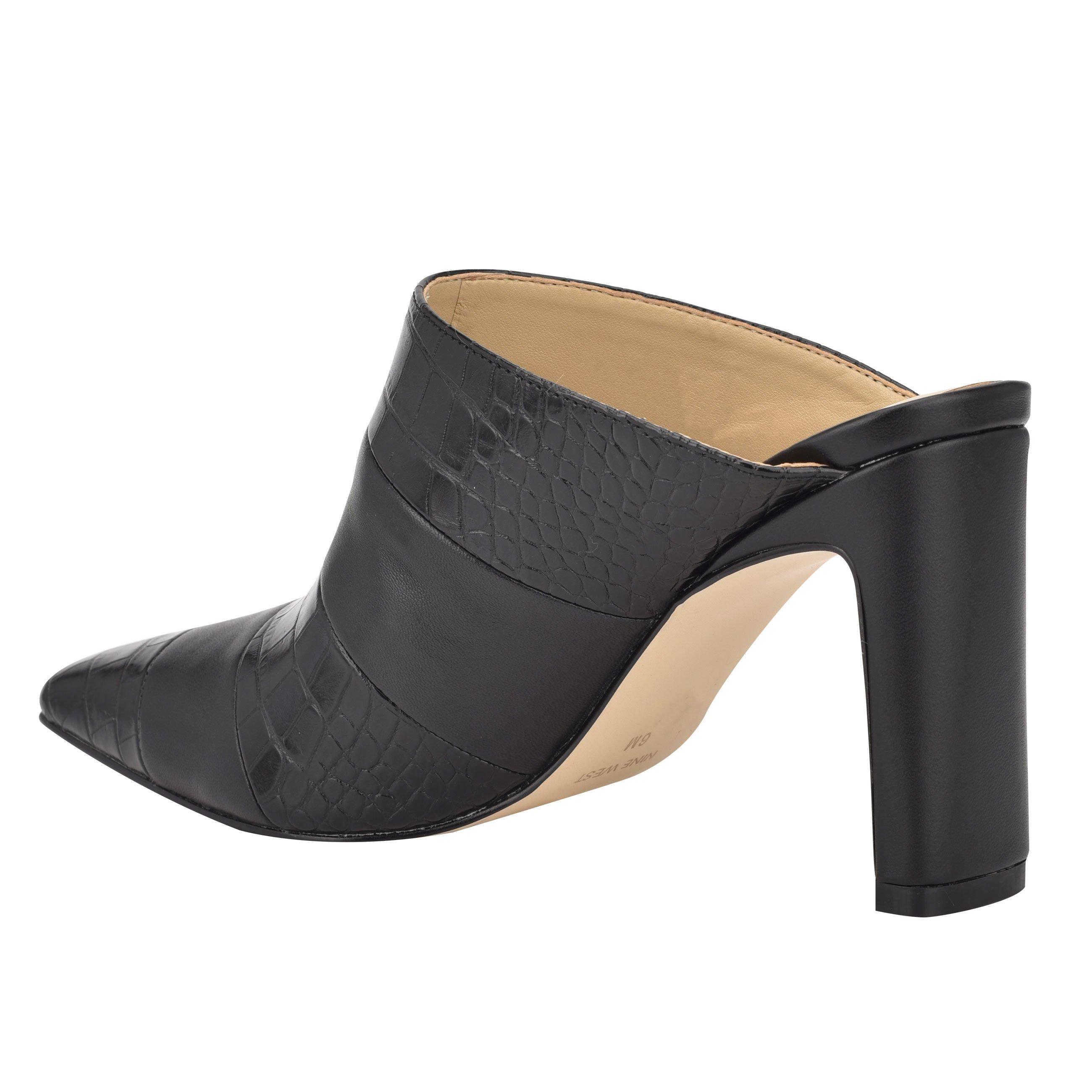 nine west high heel mules