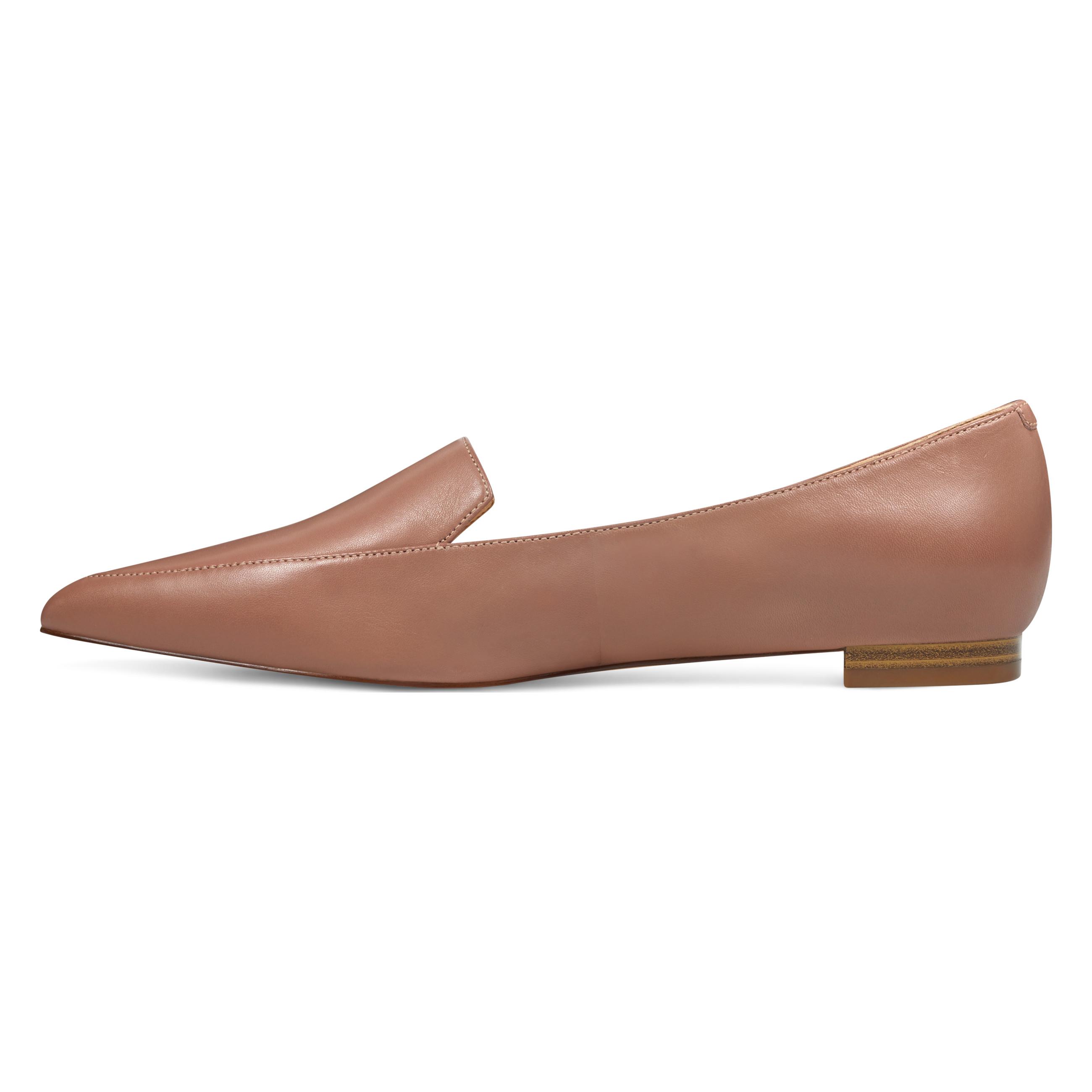 leather smoking flats