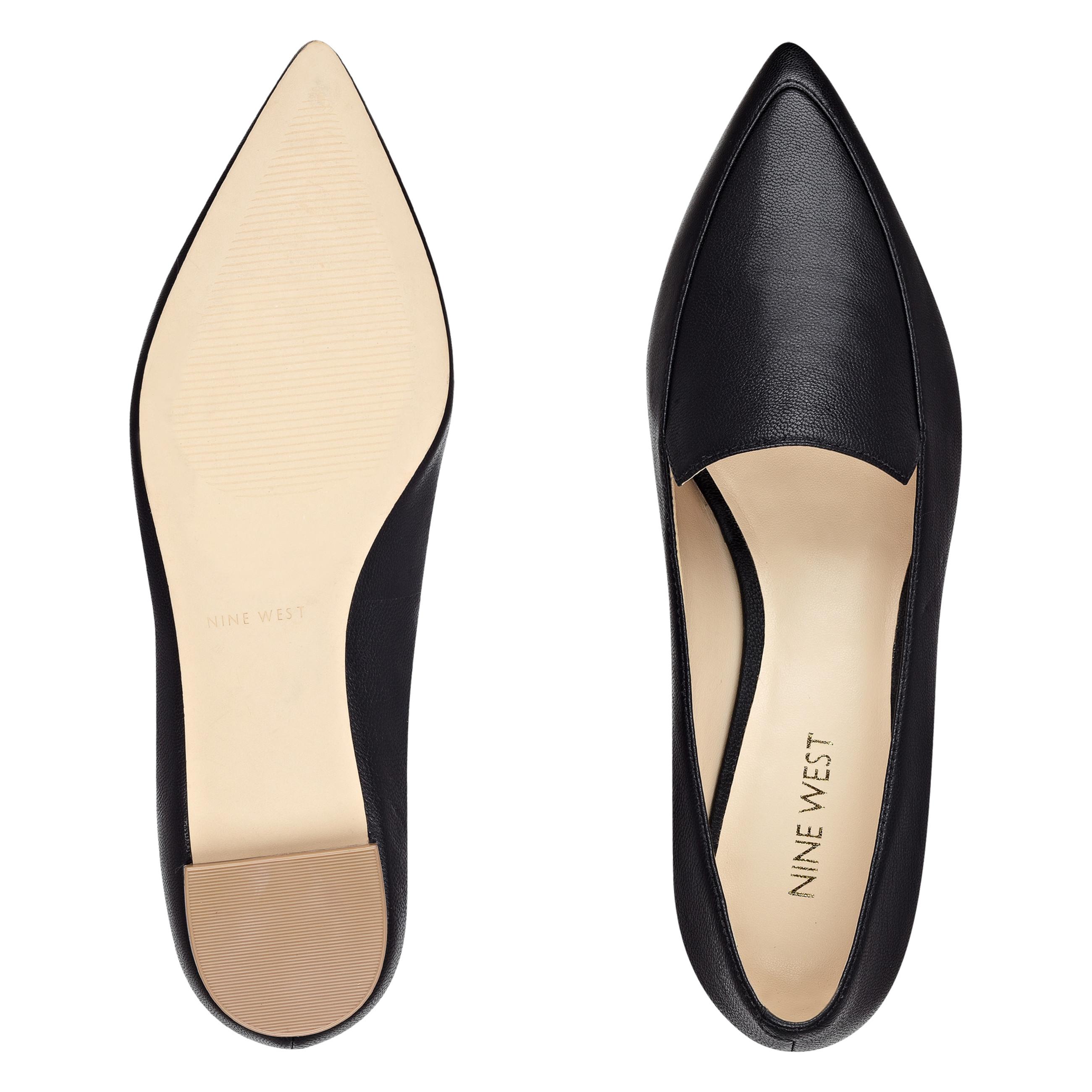 leather smoking flats