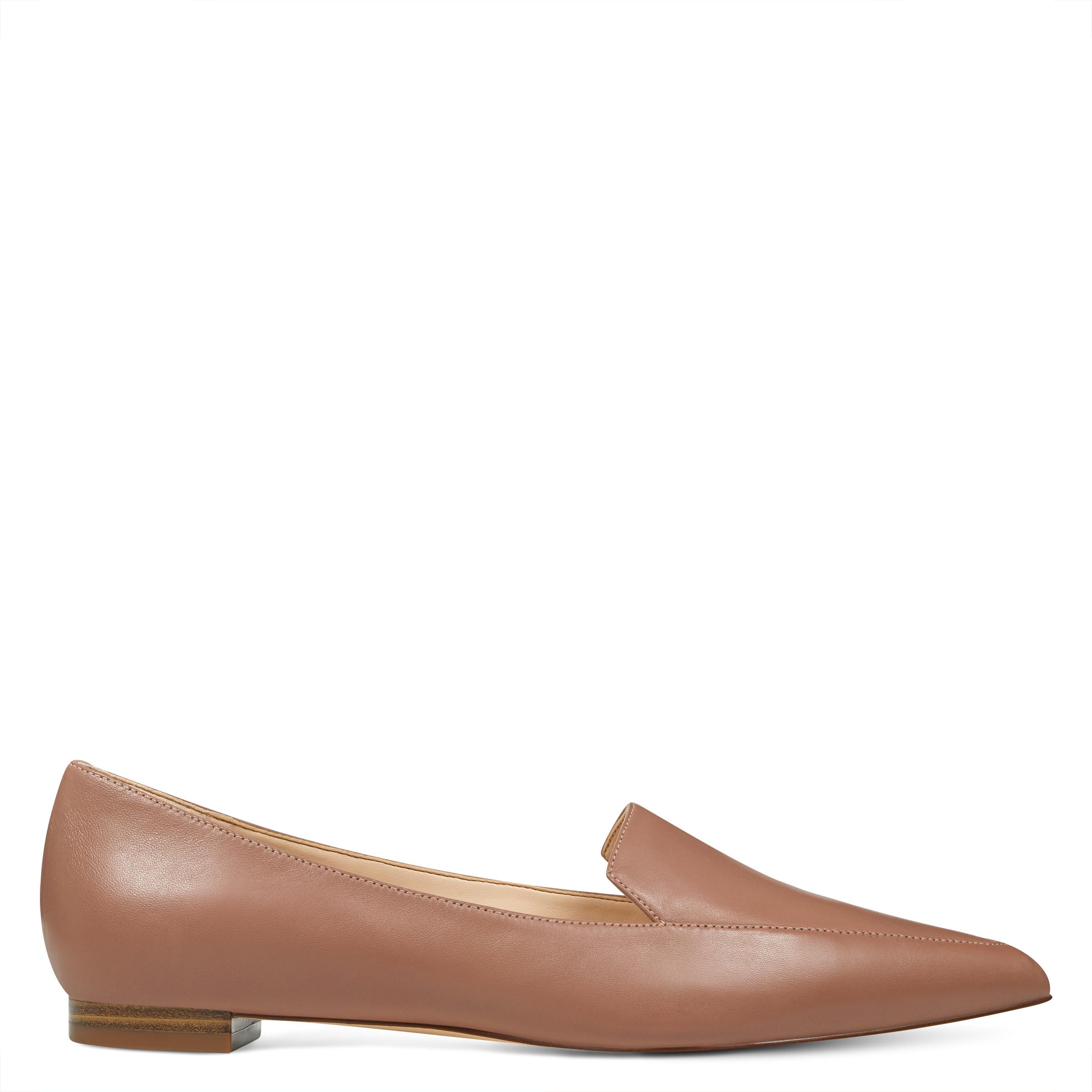 leather smoking flats