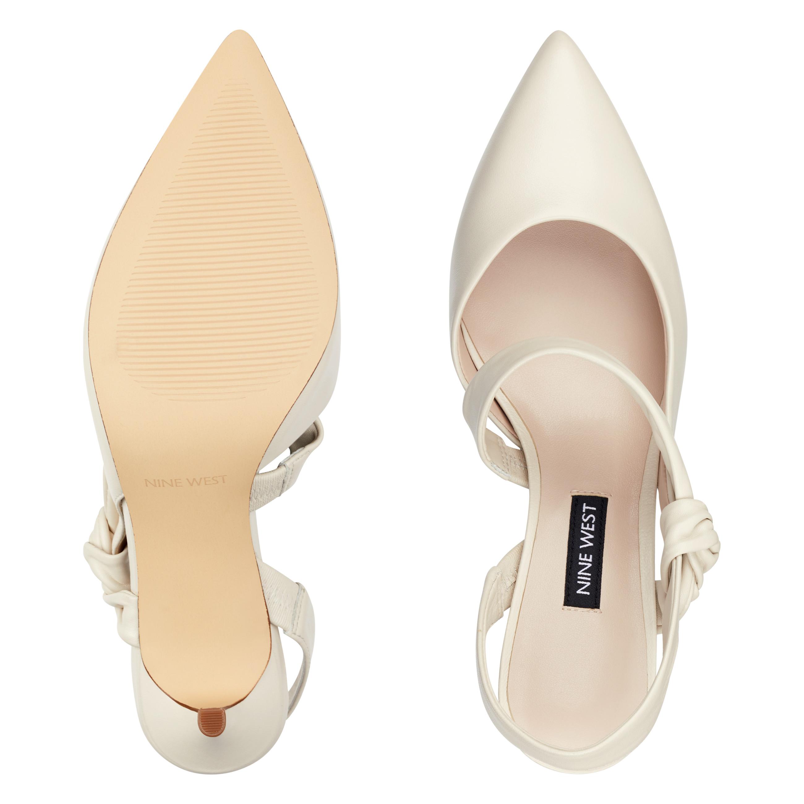 mamelu knotted slingback pumps