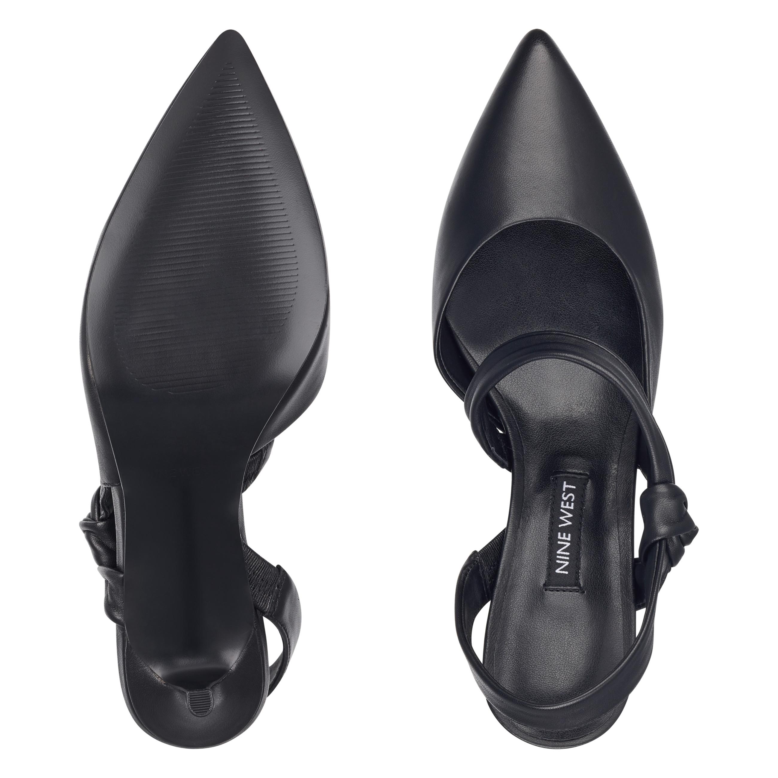 mamelu knotted slingback pumps