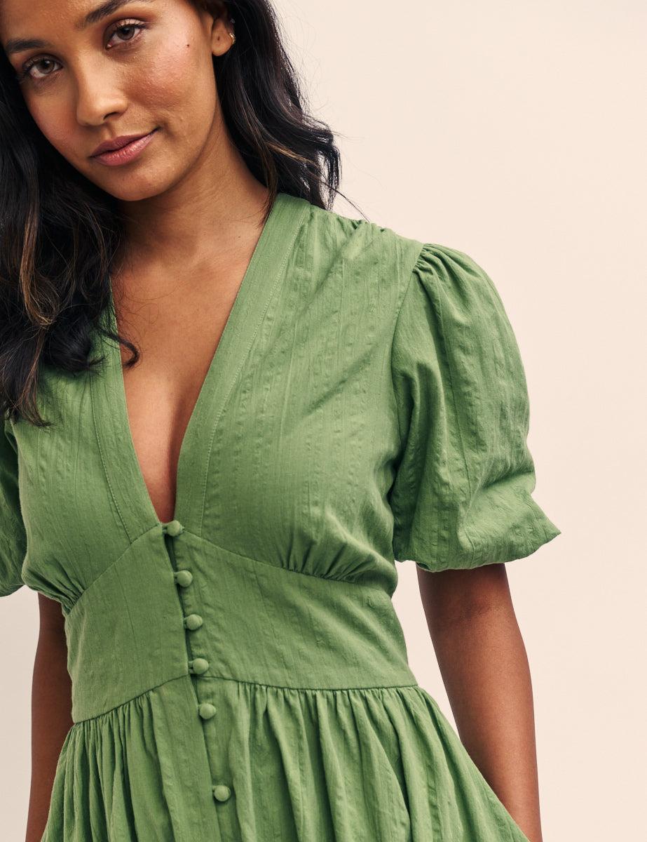 Nobody's Child Starlight Midi Dress in Green | Lyst UK