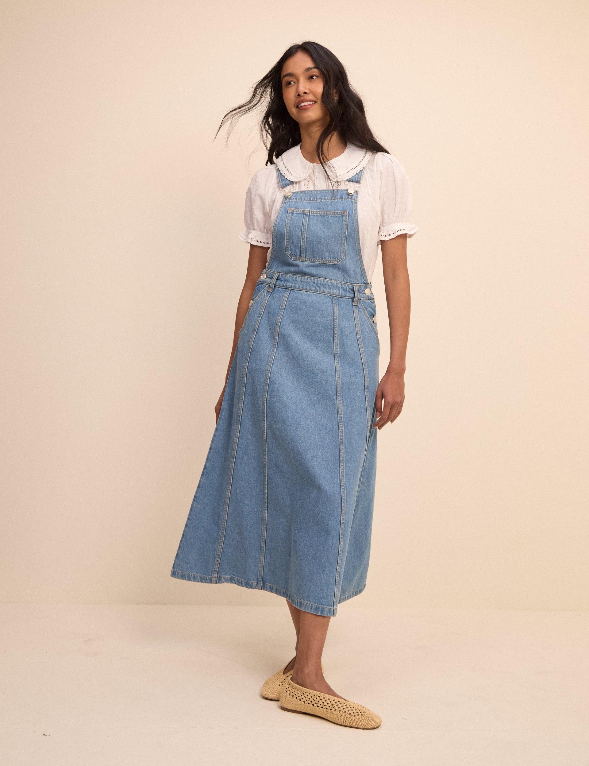 denim longsleeve dress Wrangler Girls' Western XL sleeve shirt dress in Size:ONE-SIZE denim dres SHEIN EZwear Women's Light