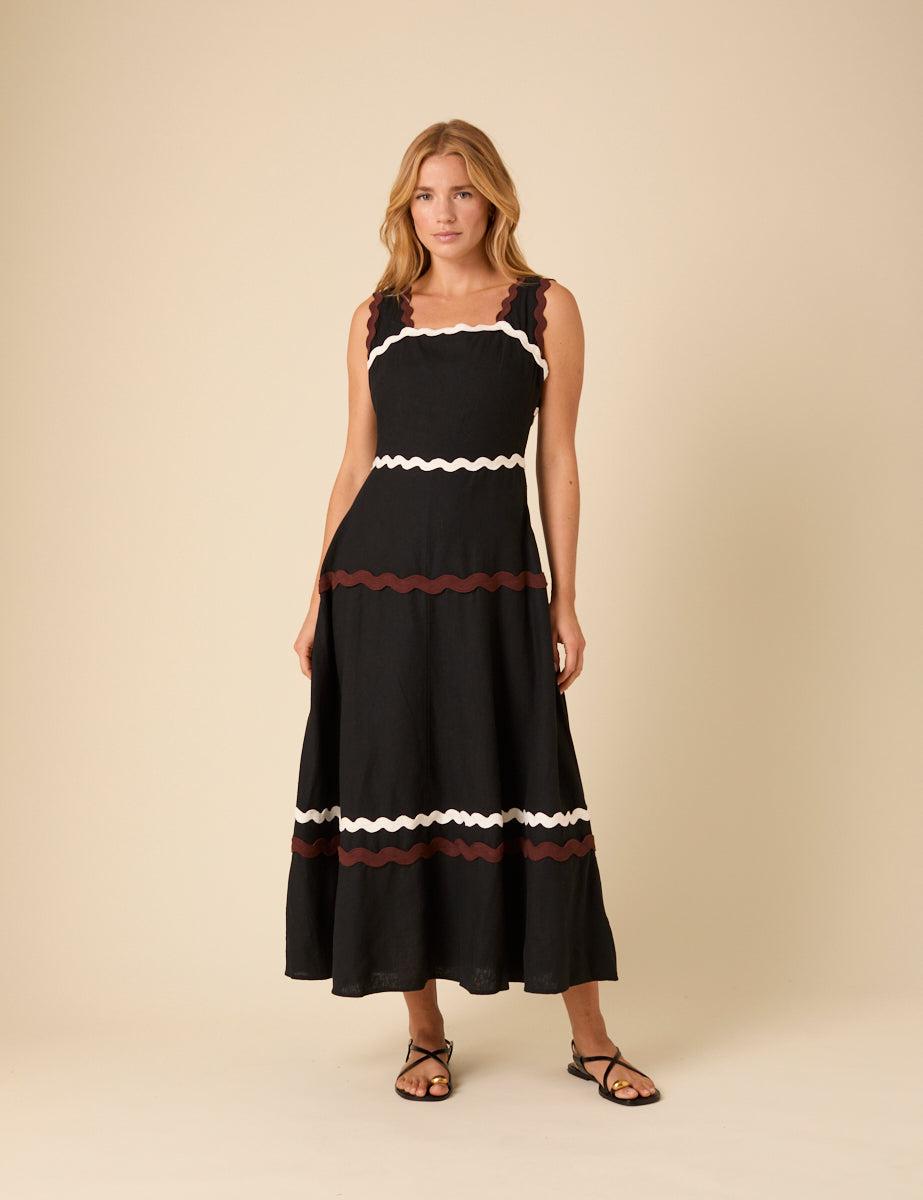 sachin and babi light blue dress Zimmermann ACACIA EMBROIDERED MIDI DRESS - 1137DRS252IVO