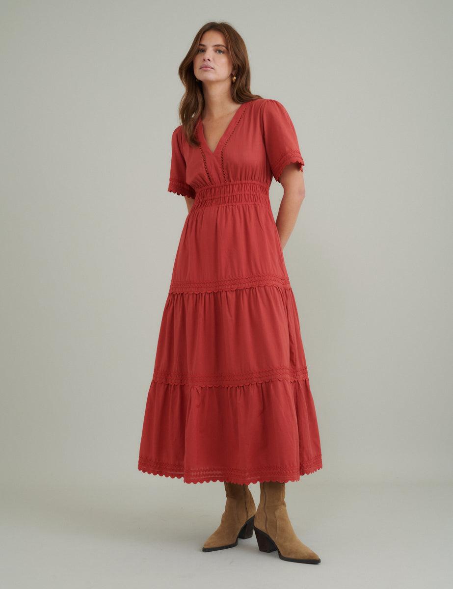 Nobody's Child Tiered Zara Midi Dress | Lyst UK