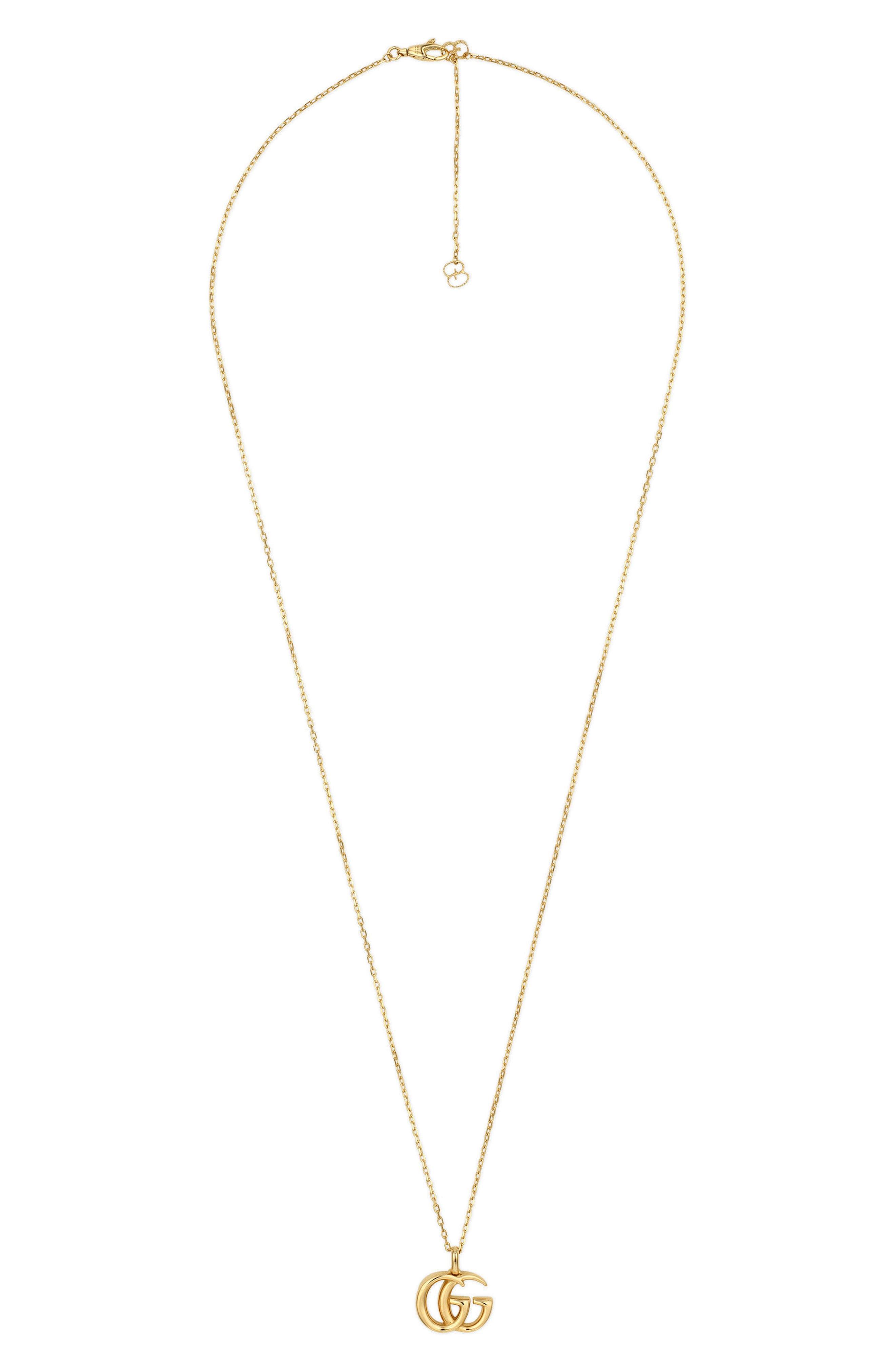 gucci double g pendant necklace