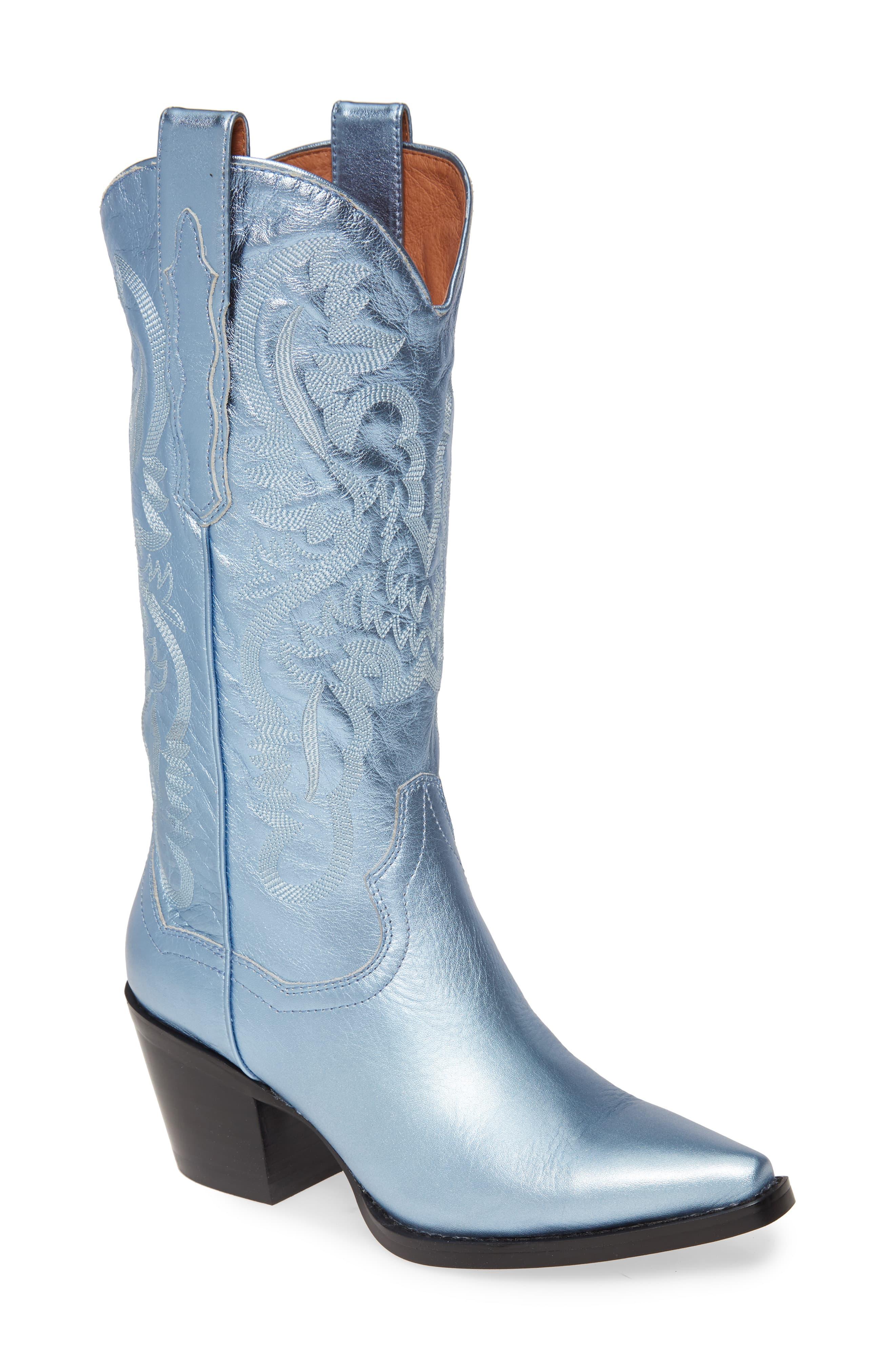 Jeffrey Campbell Dagget Western Boot in Blue | Lyst