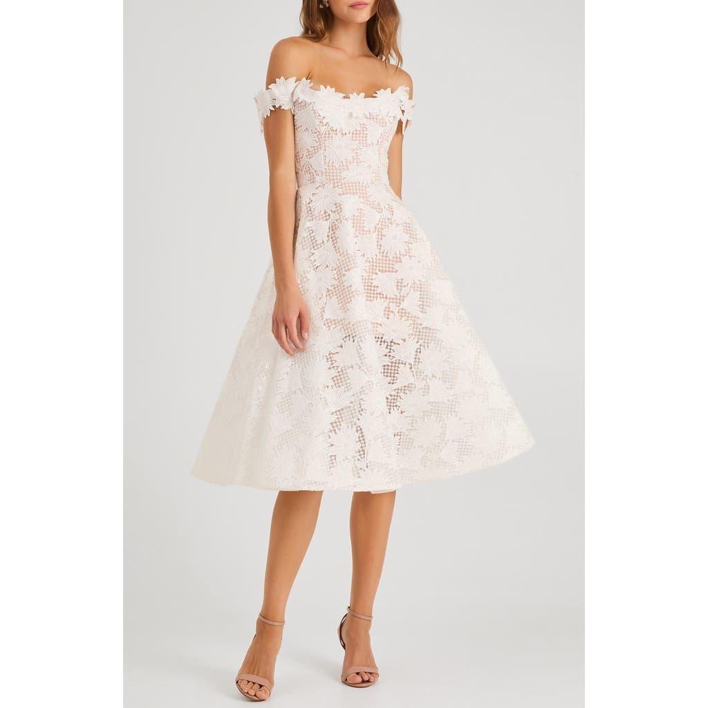 knee length dresses for ladies The Botanical Utopia Ruffle Hem Halter Dress