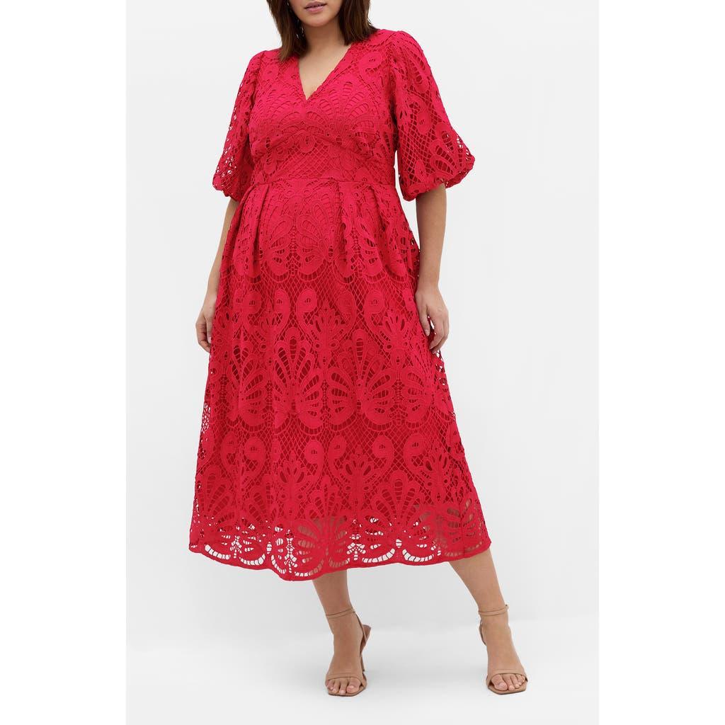 city chic lace maxi dress City Chic | Women's Plus Size Lace Lily Dress - Black