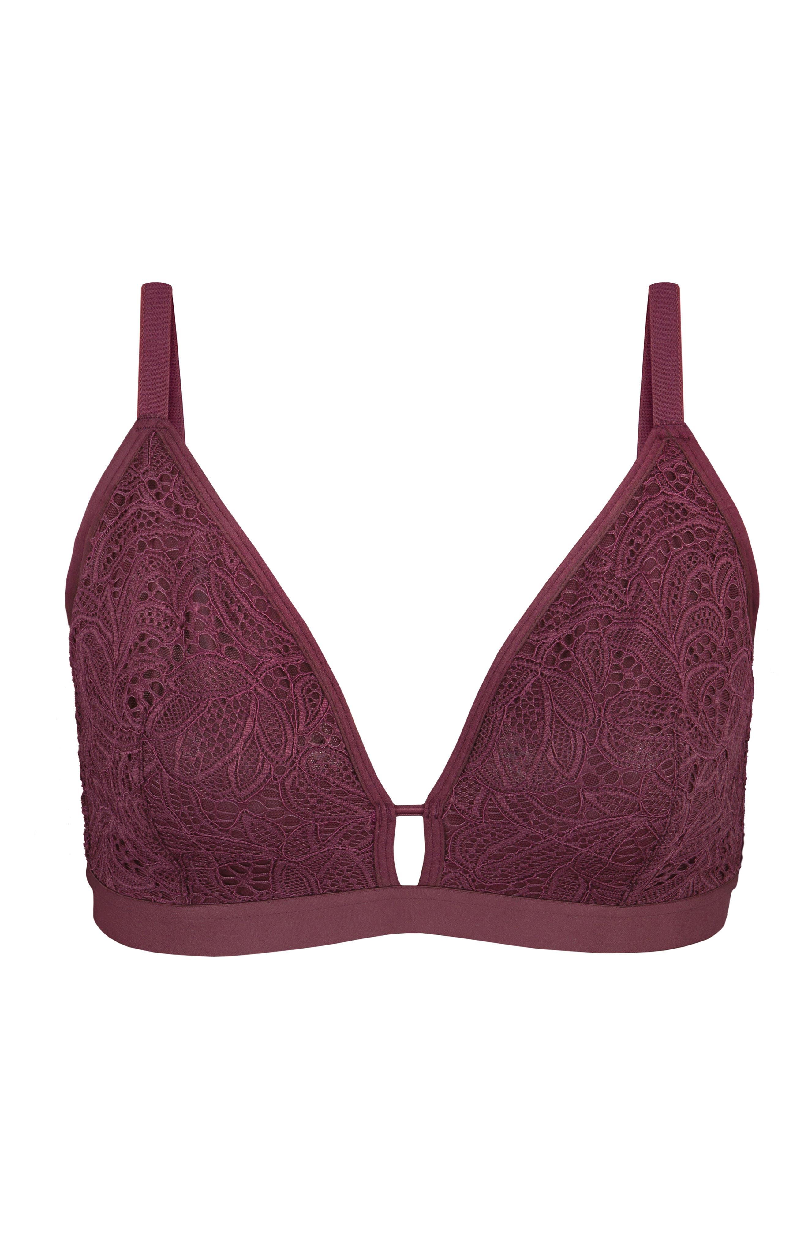 Lively The Palm Lace Busty Bralette in Purple Lyst