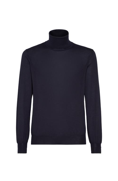 Brunello Cucinelliリブ.ウール.シルク切替トップス Brunello Cucinelli Ribbed Long-Sleeve Monili Zip-Up Top