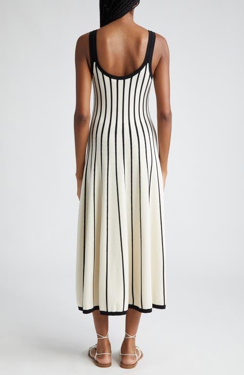Zimmermann Matchmaker Stripe Tank Sweater Dress in White | Lyst