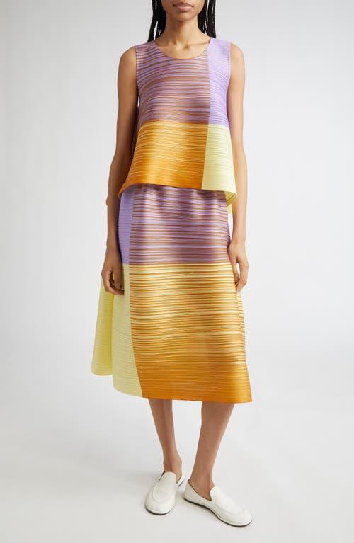 Pleats Please Issey Miyake Photon Bounce Top in Pink | Lyst