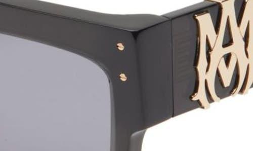 Amiri Jumbo Ma Logo Square Sunglasses in Black for Men | Lyst