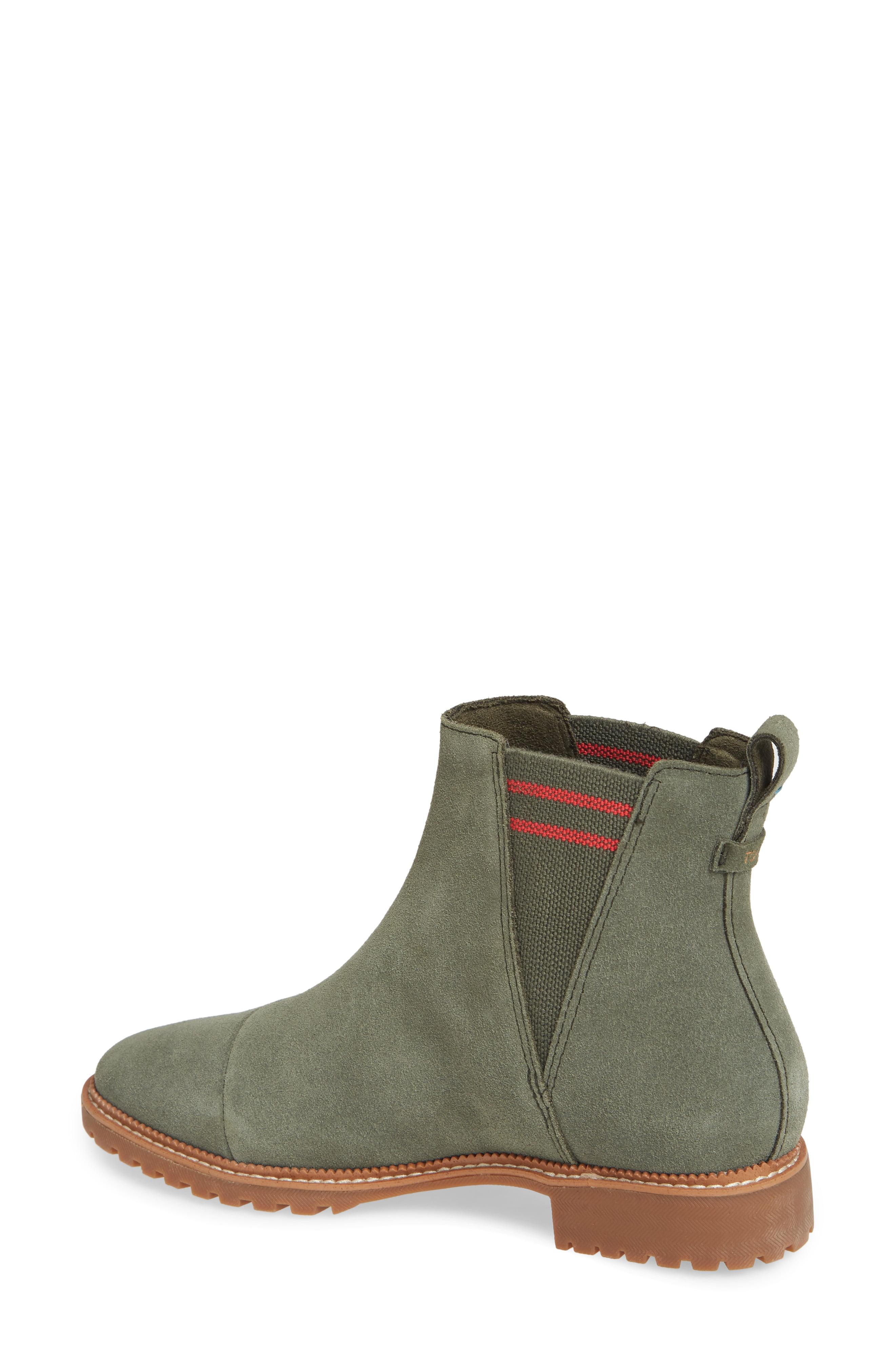 TOMS Cleo Water Resistant Chelsea Boot in Green | Lyst