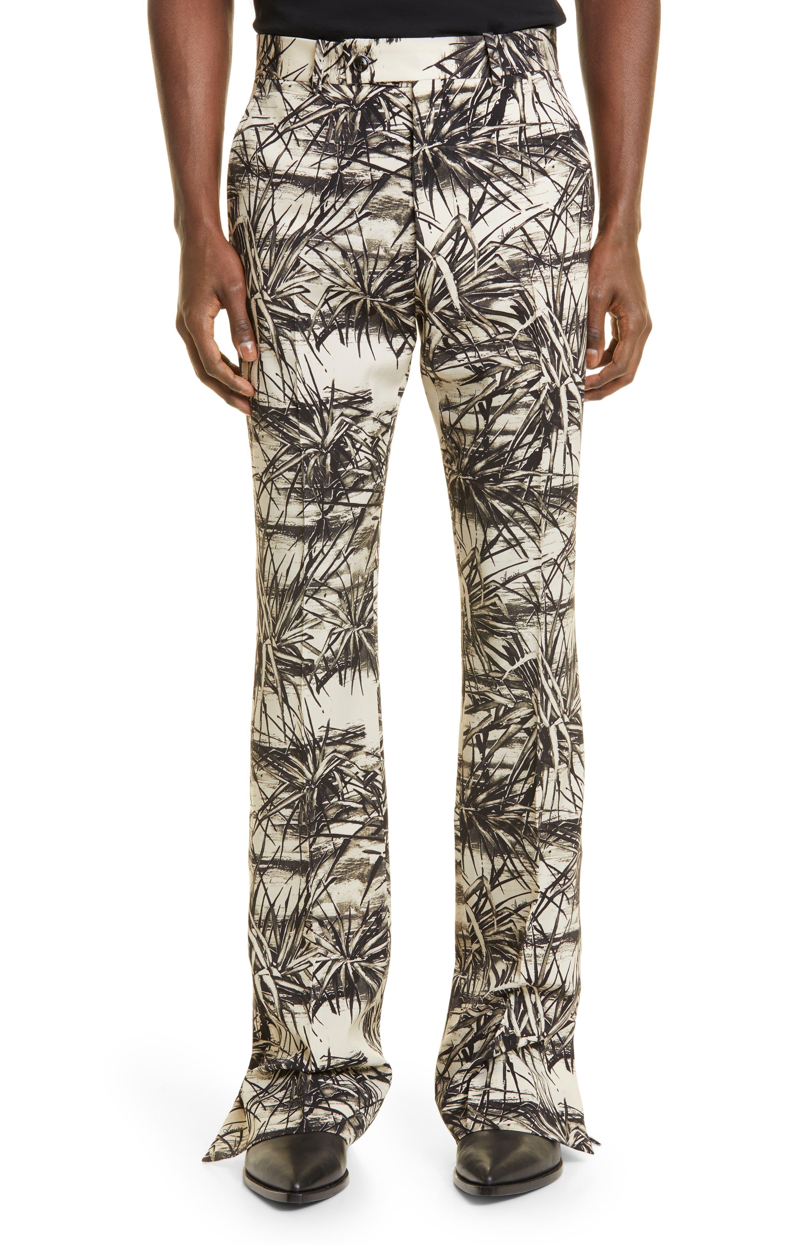 Amiri Floral Slash Flare Pants for Men | Lyst