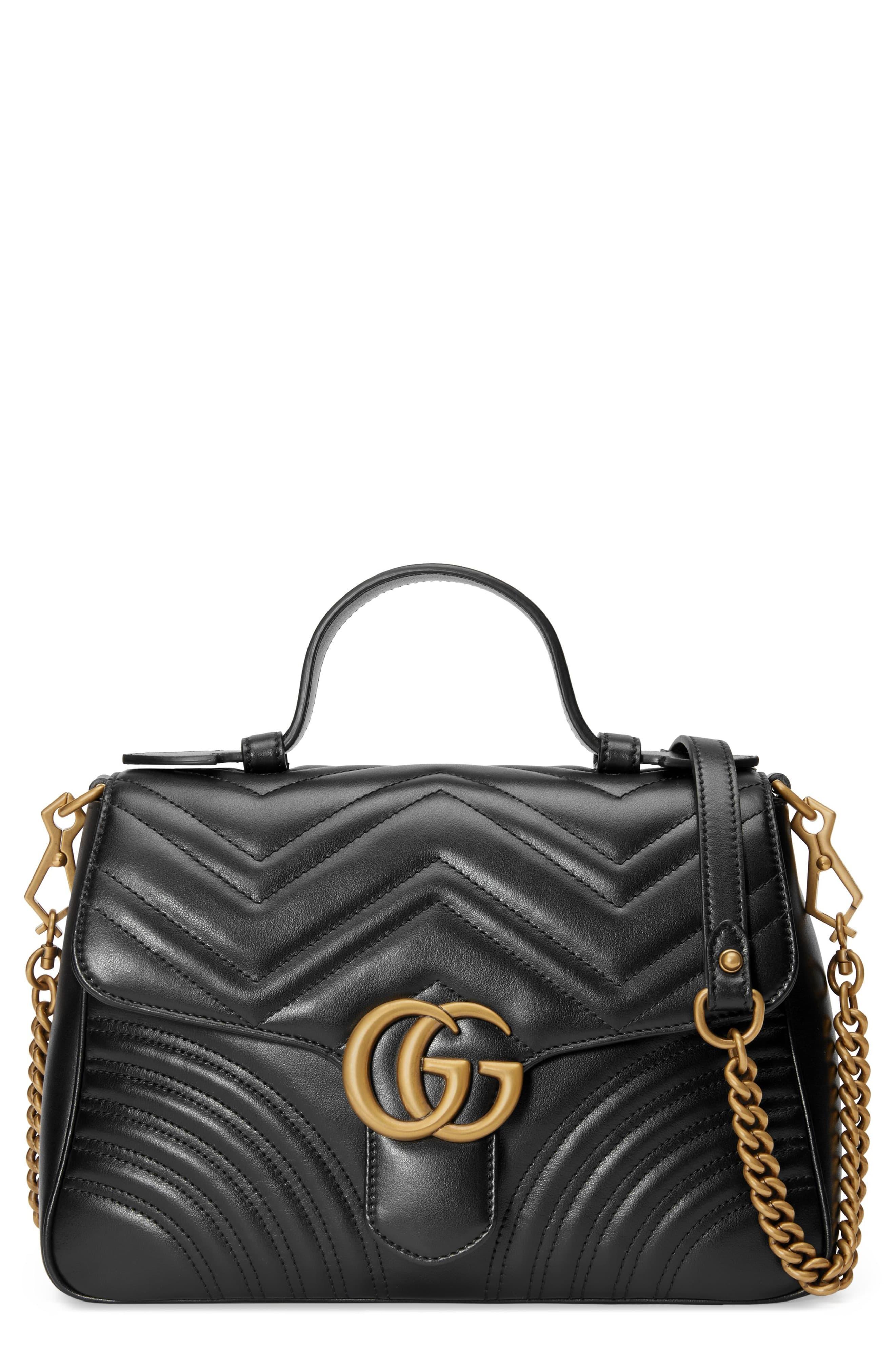 Gucci Small Gg Marmont 2.0 Matelassé Leather Top Handle Bag in Nero (Black) - Save 37% - Lyst