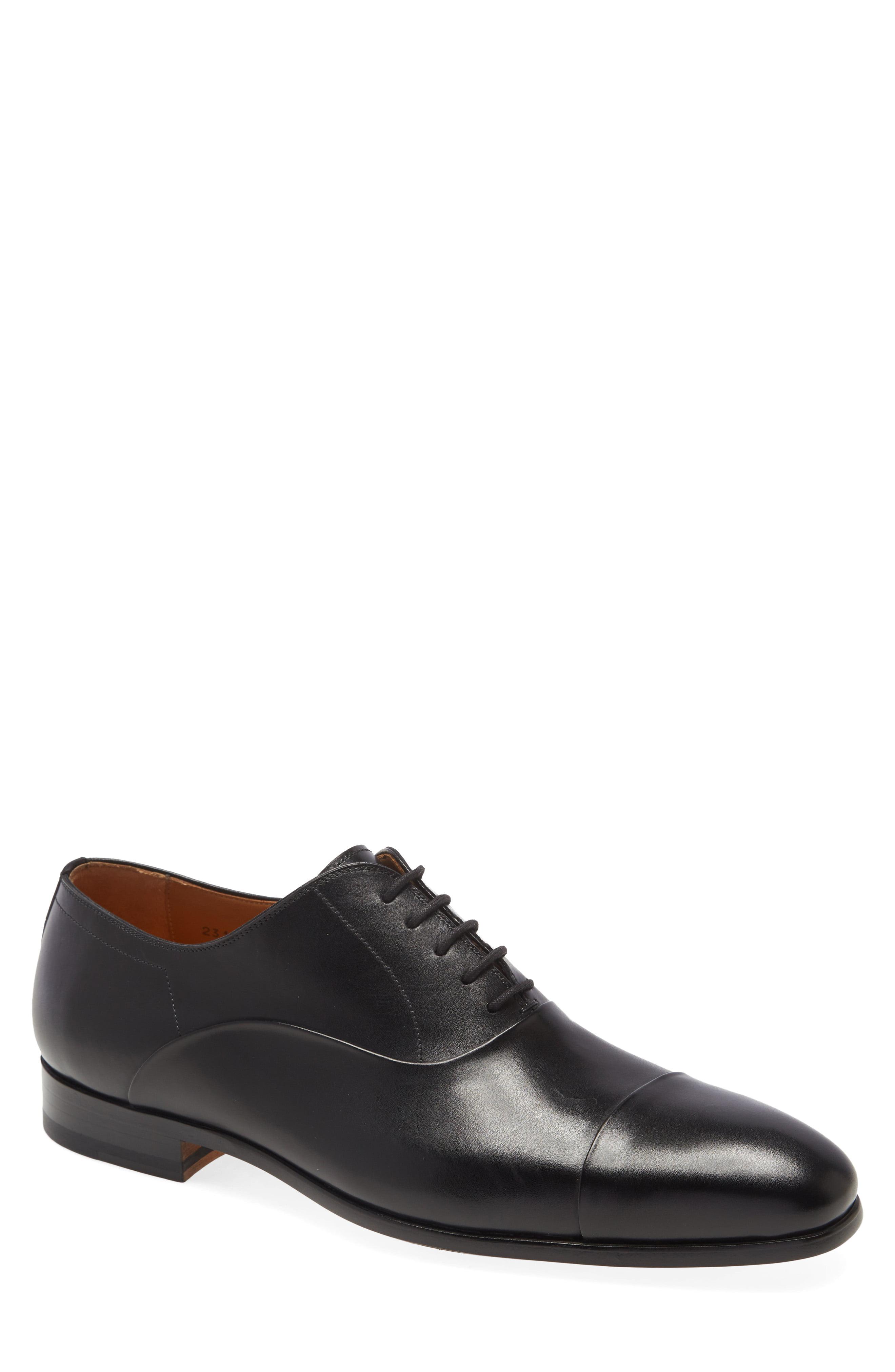 Magnanni Leather Segovia Cap Toe Oxford in Black for Men Lyst