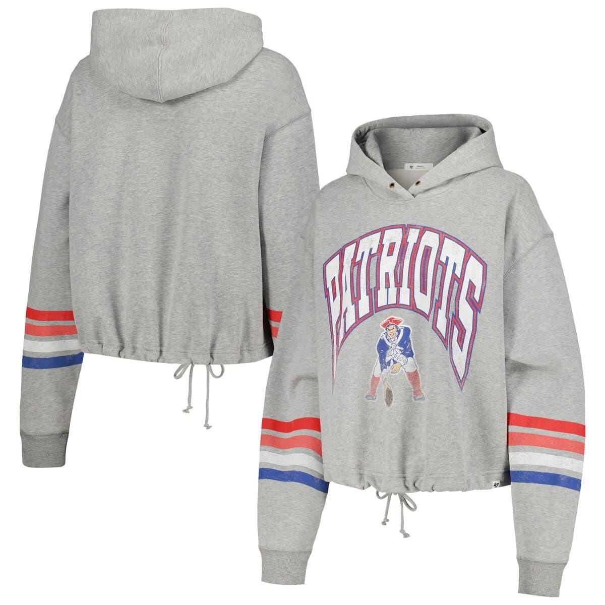 Womens New England Patriots Gym Vintage Hoodie