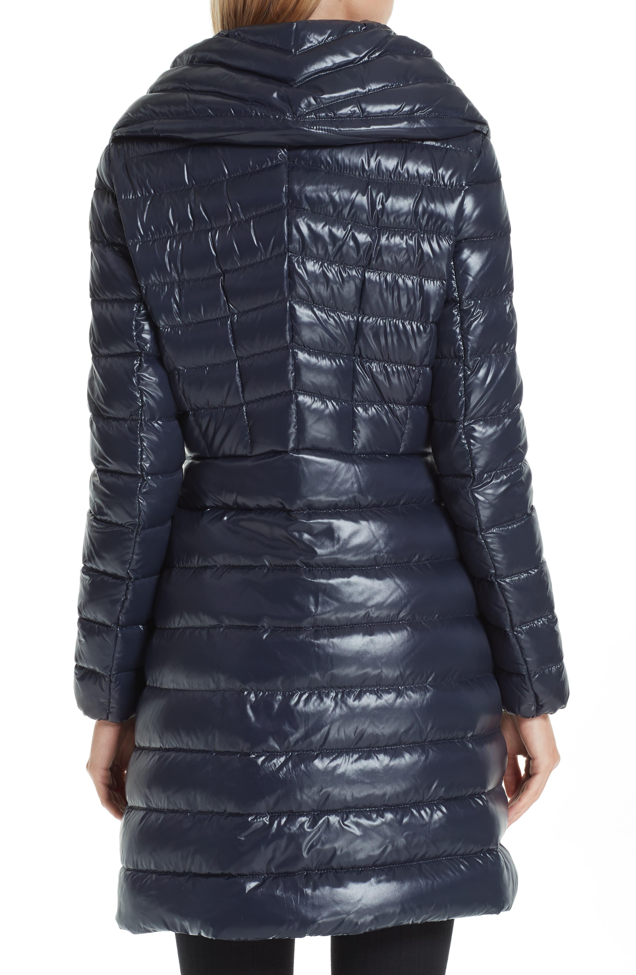 Moncler Synthetic Faucon Quilted Down Coat in Navy (Blue) - Lyst