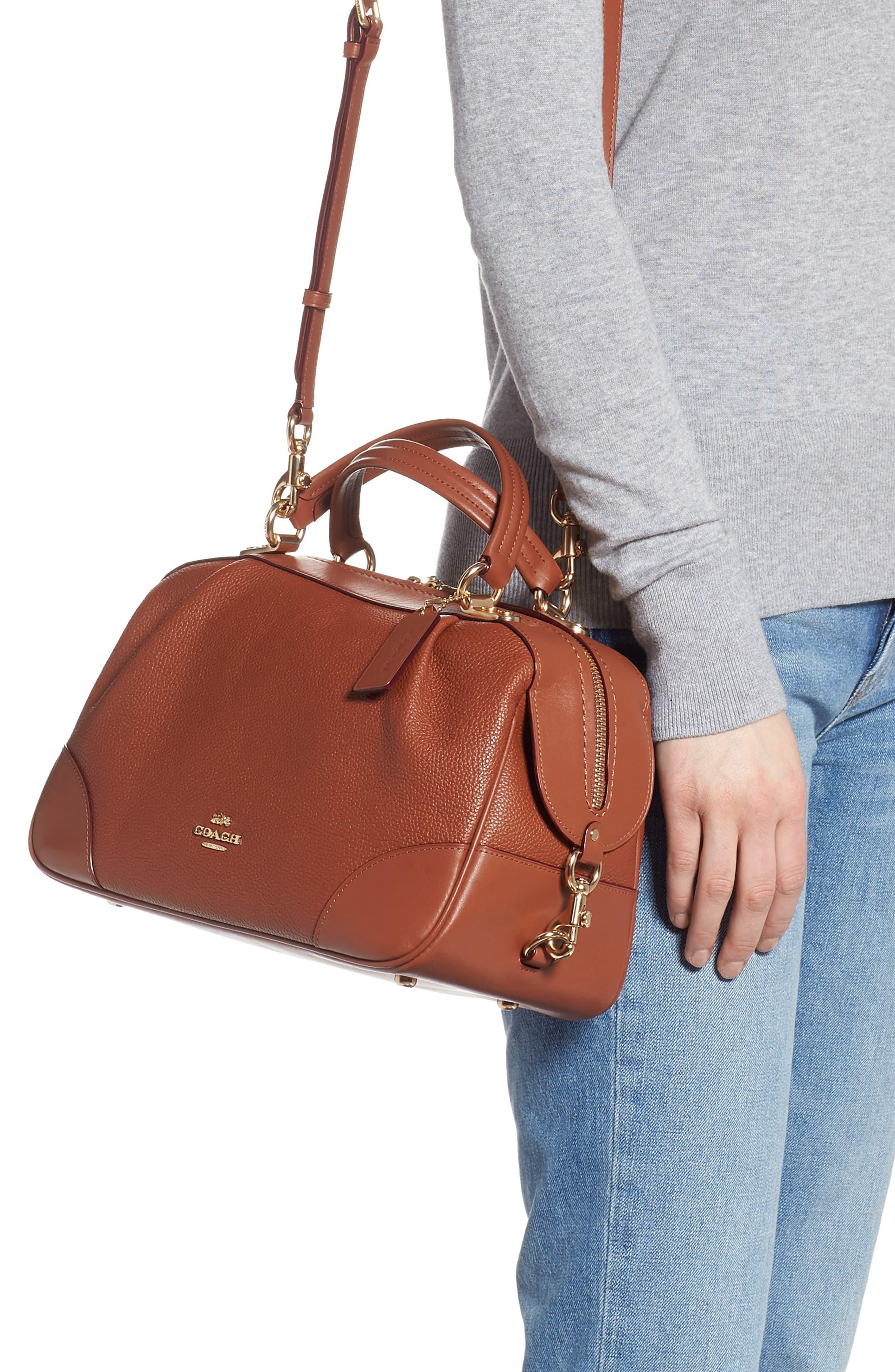 coach aidy leather satchel