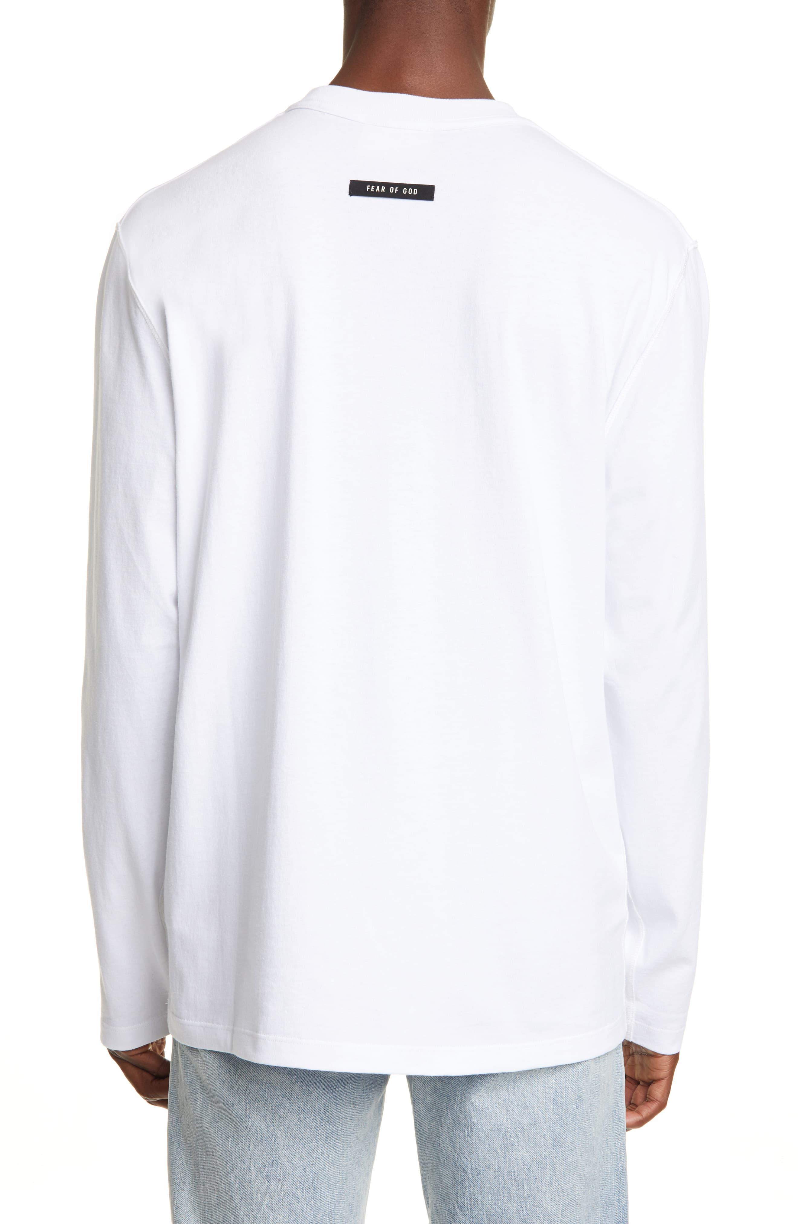 Fear Of God Long Sleeve Fg T-shirt in White for Men | Lyst