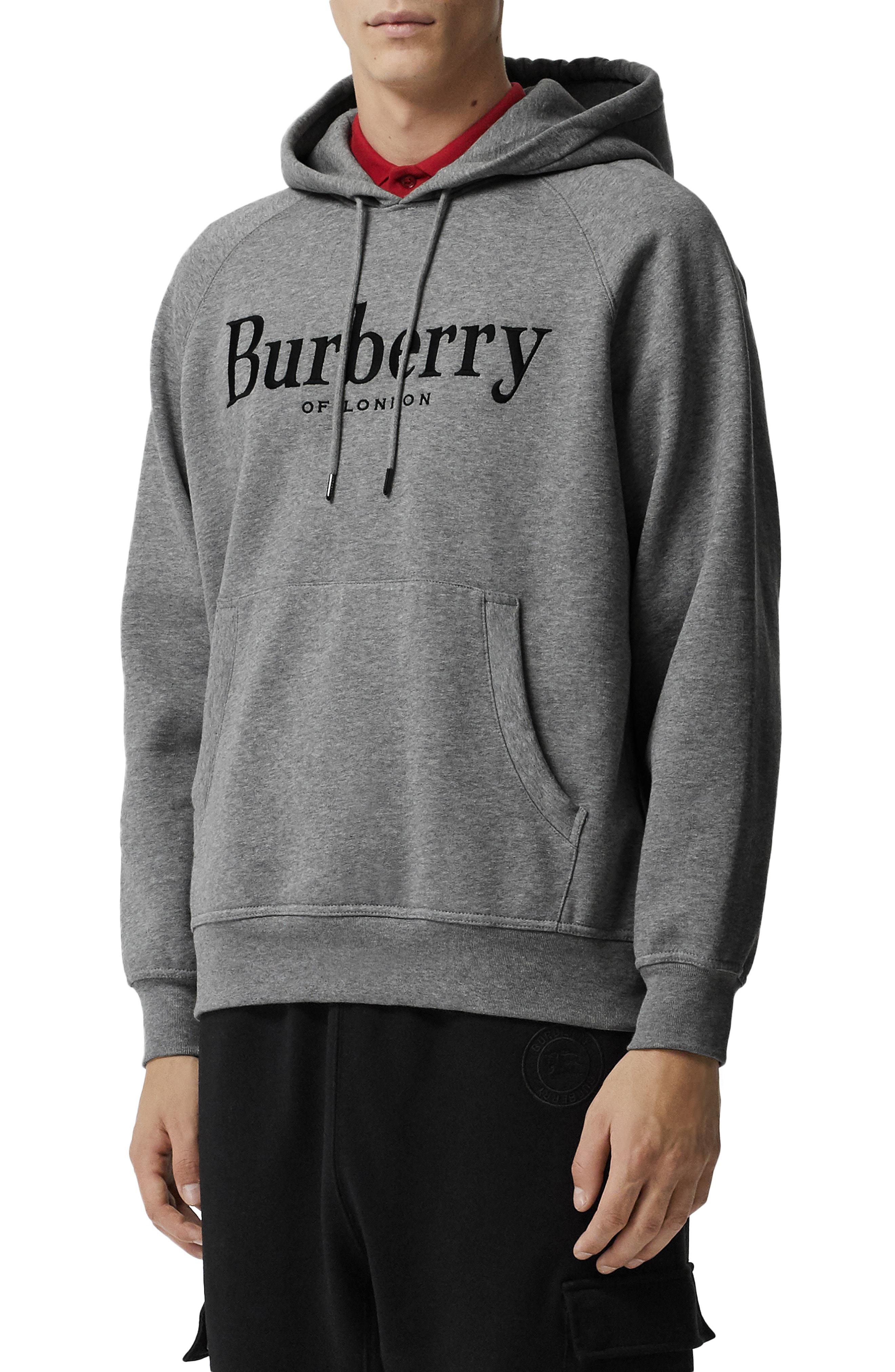 burberry gray hoodie