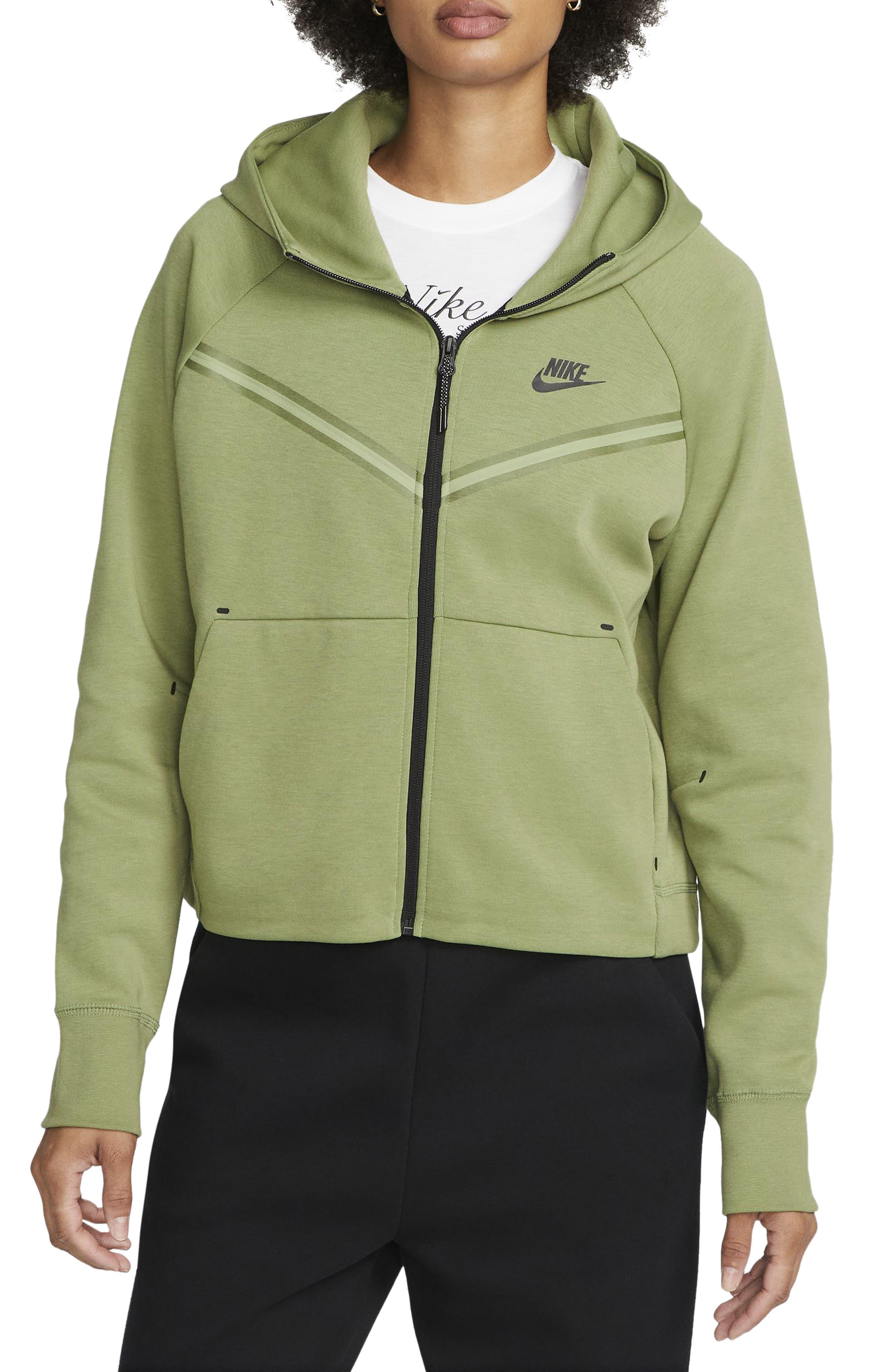 Nike Sportswear Tech Fleece Windrunner Zip Hoodie in Green | Lyst