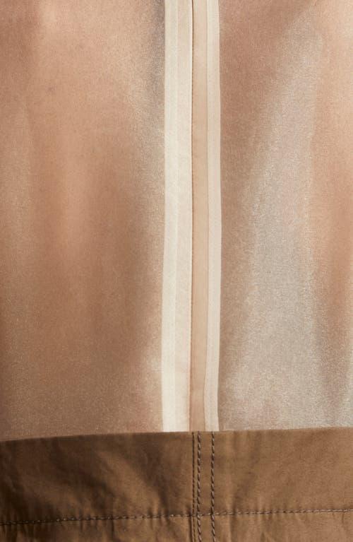 ■sacai■サカイ■ Mixed Media Hybrid Trench Dress ■ Sacai Mixed Media Hybrid Trench Dress in Brown | Lyst