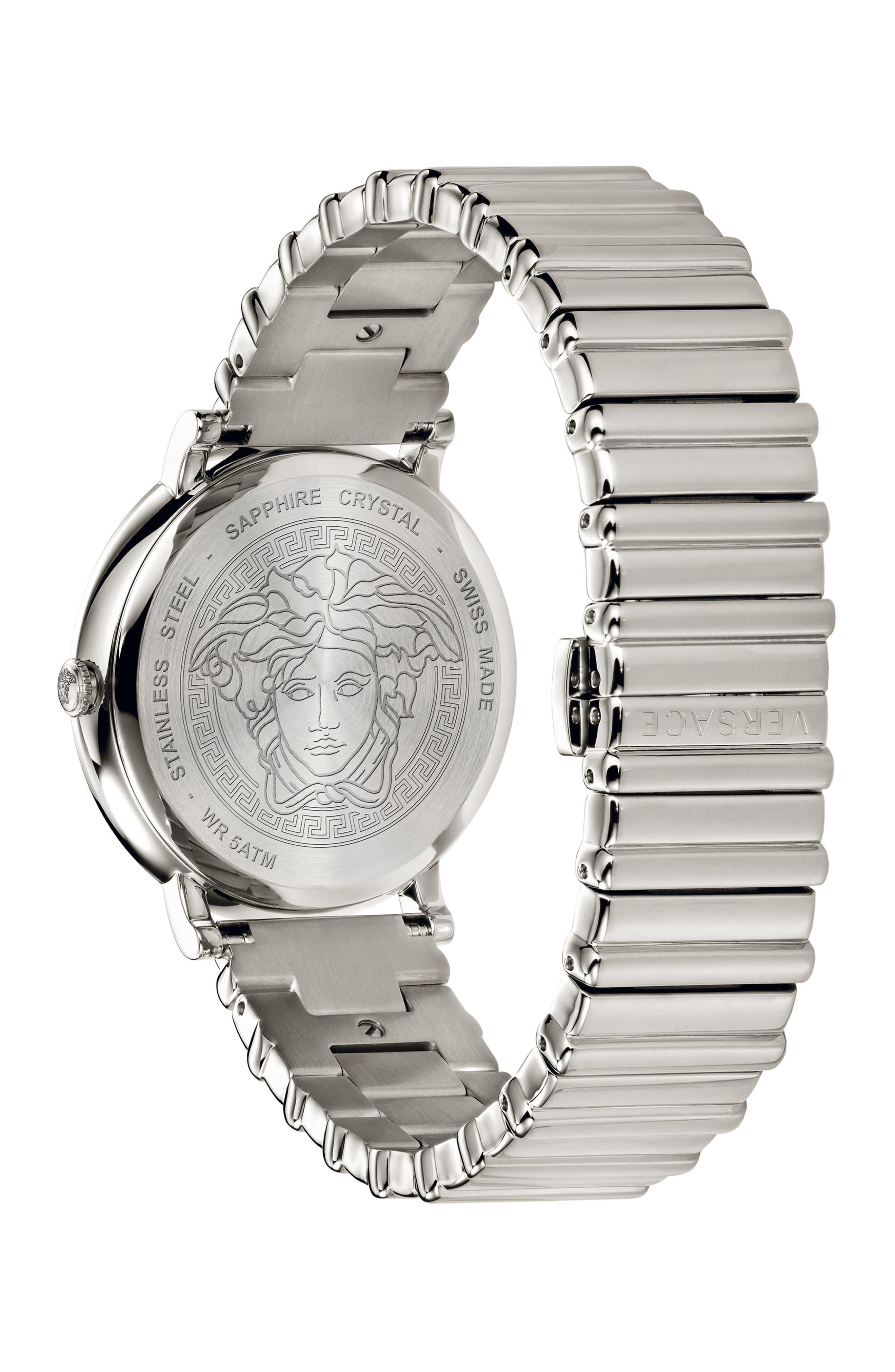 Versace V Circle Logo Bracelet Watch in Silver/ Gold (Metallic) Lyst