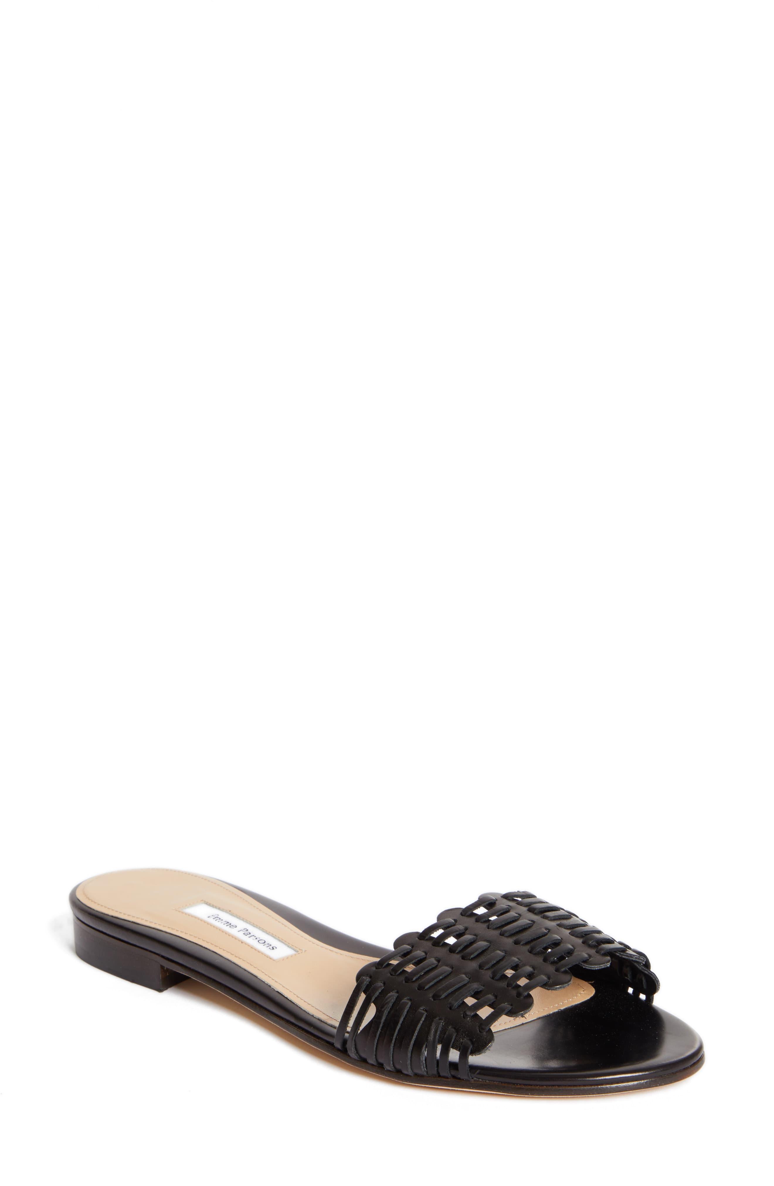 emme parsons leather slides