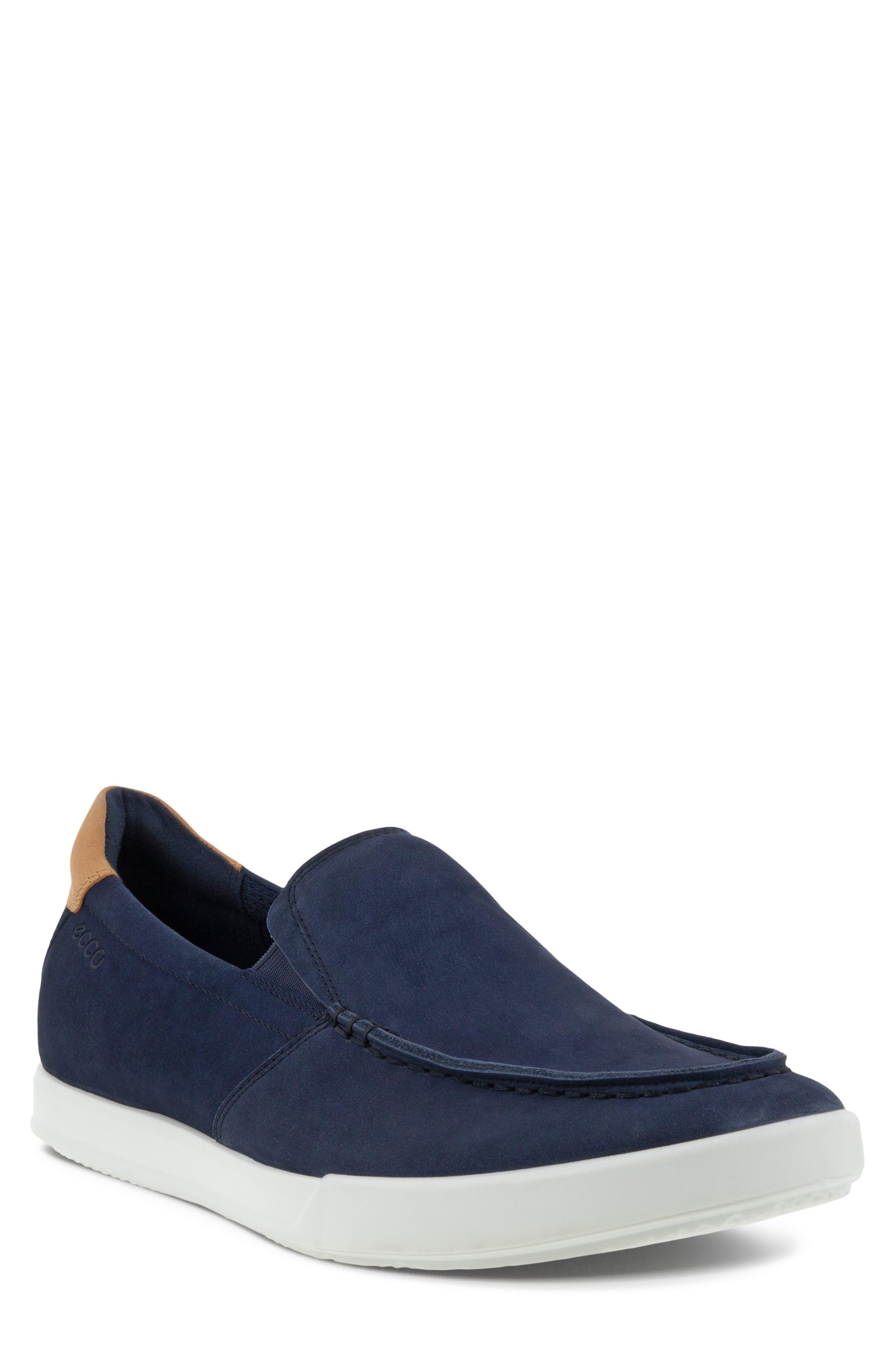 Ecco Catham Moc Toe Loafer in Blue for Men | Lyst