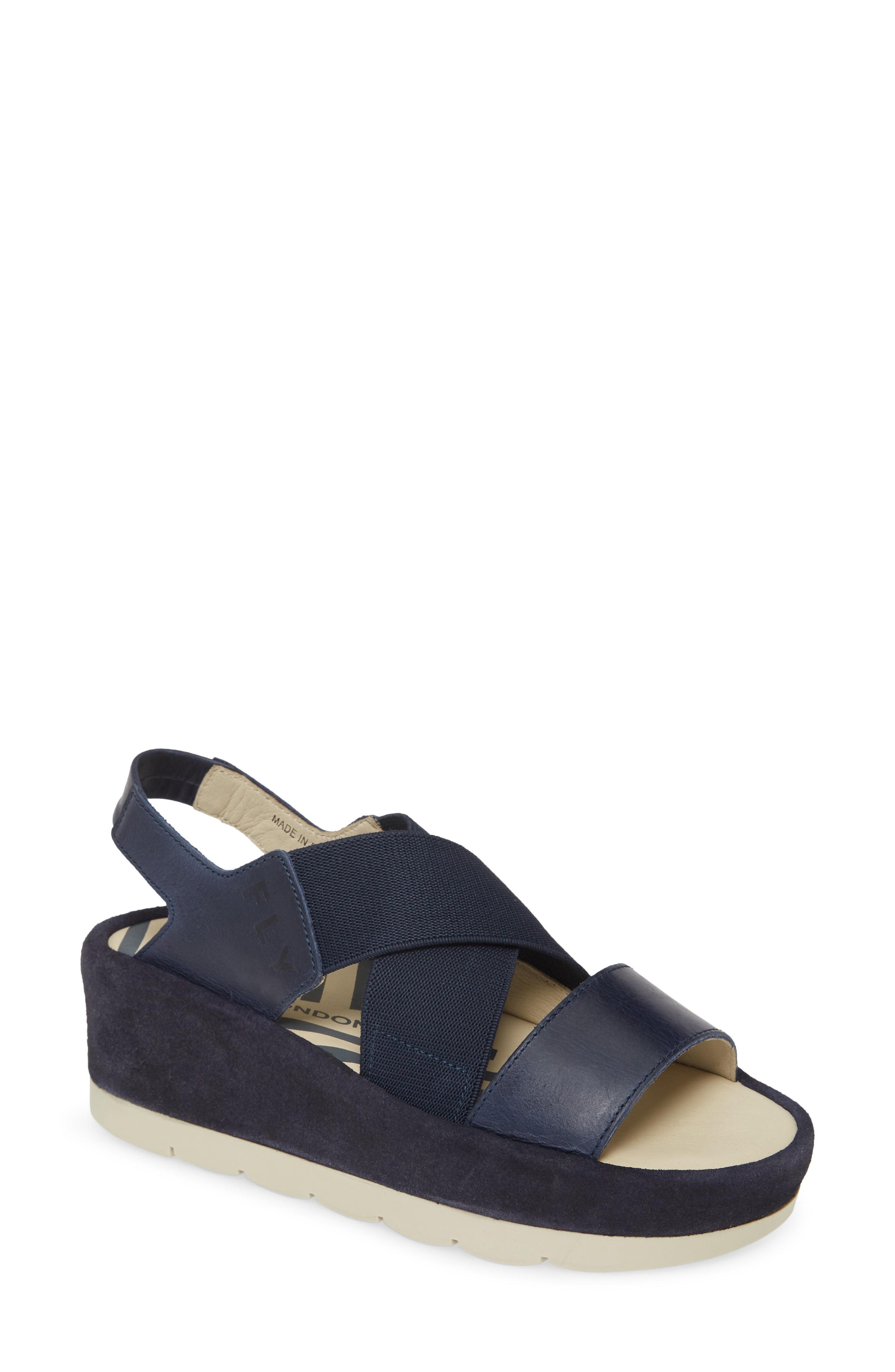 fly london navy blue shoes