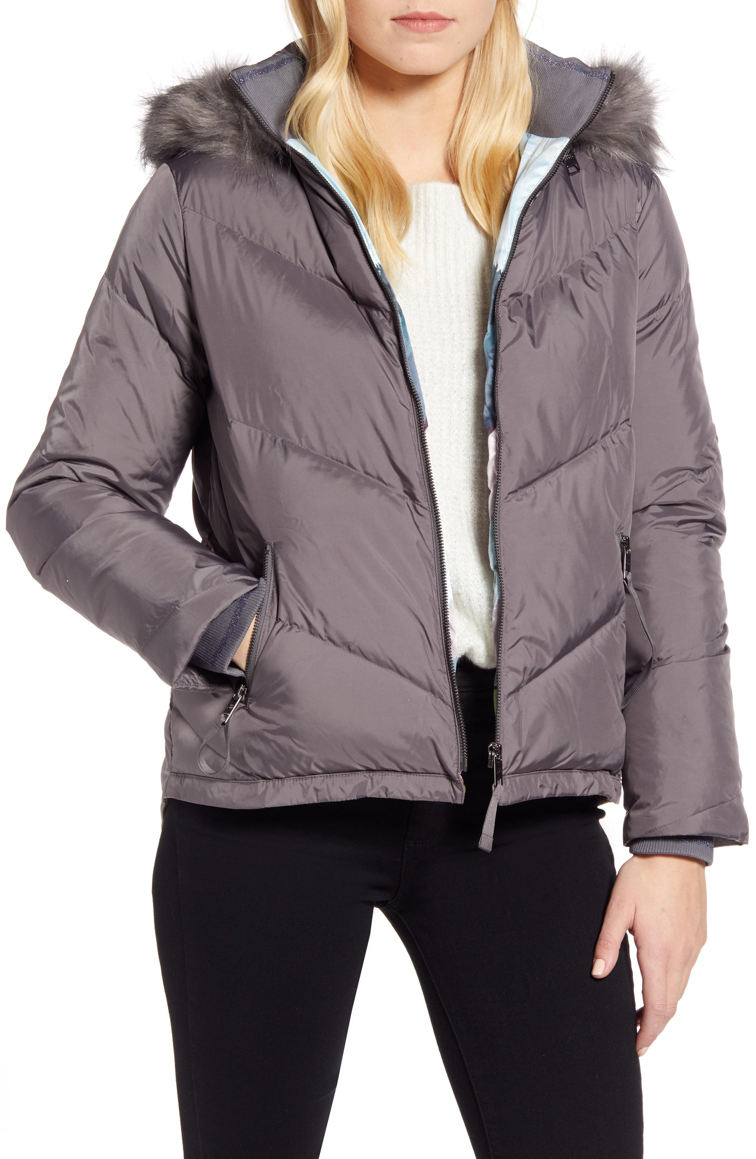 ted baker grey puffer coat