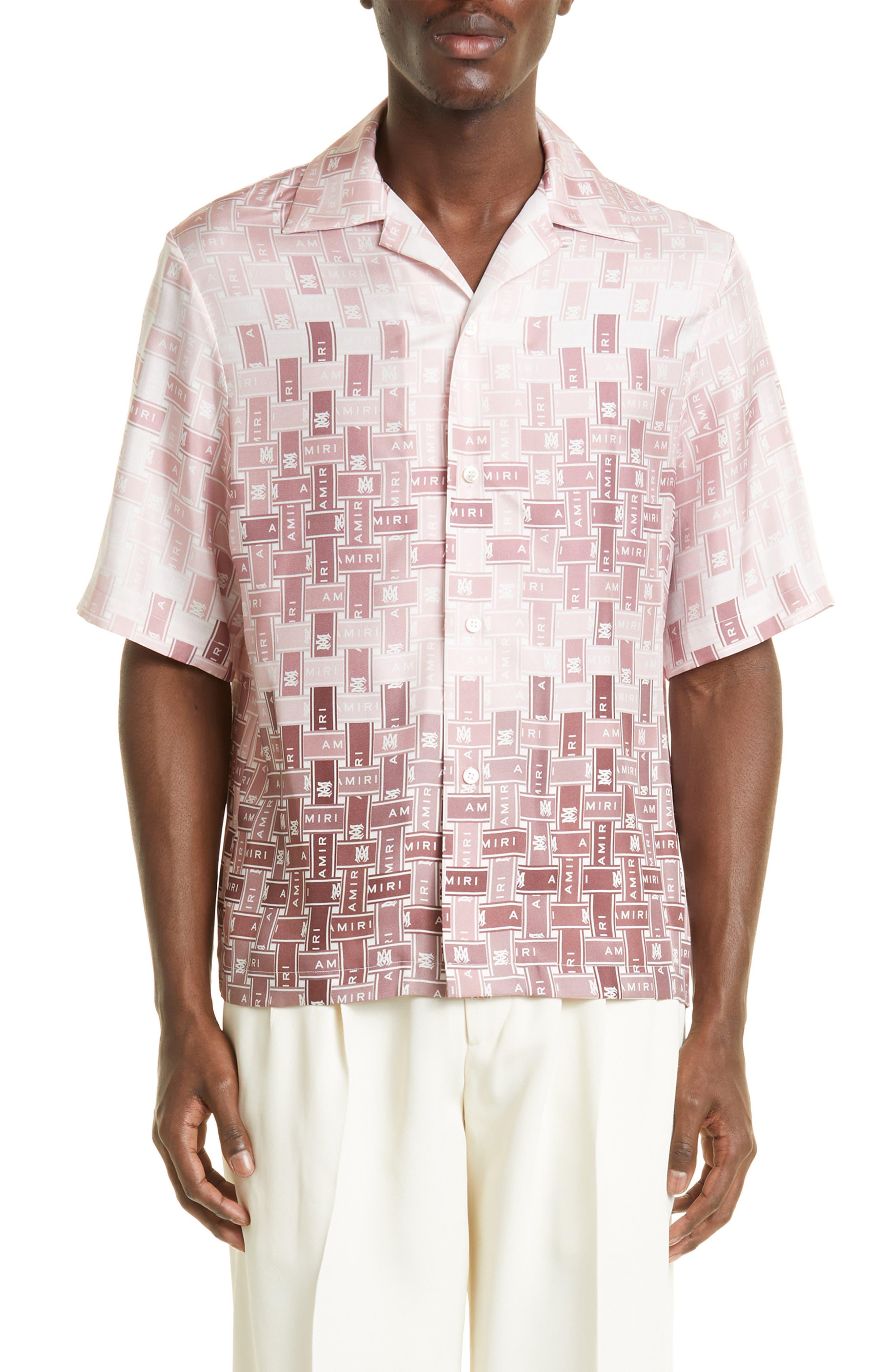 AMIRI Gradient Tape-print Silk Shirt - Farfetch