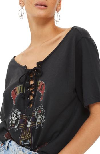 RESTORED by TILLYS Reworked Guns N' Roses Womens Side Lace Up