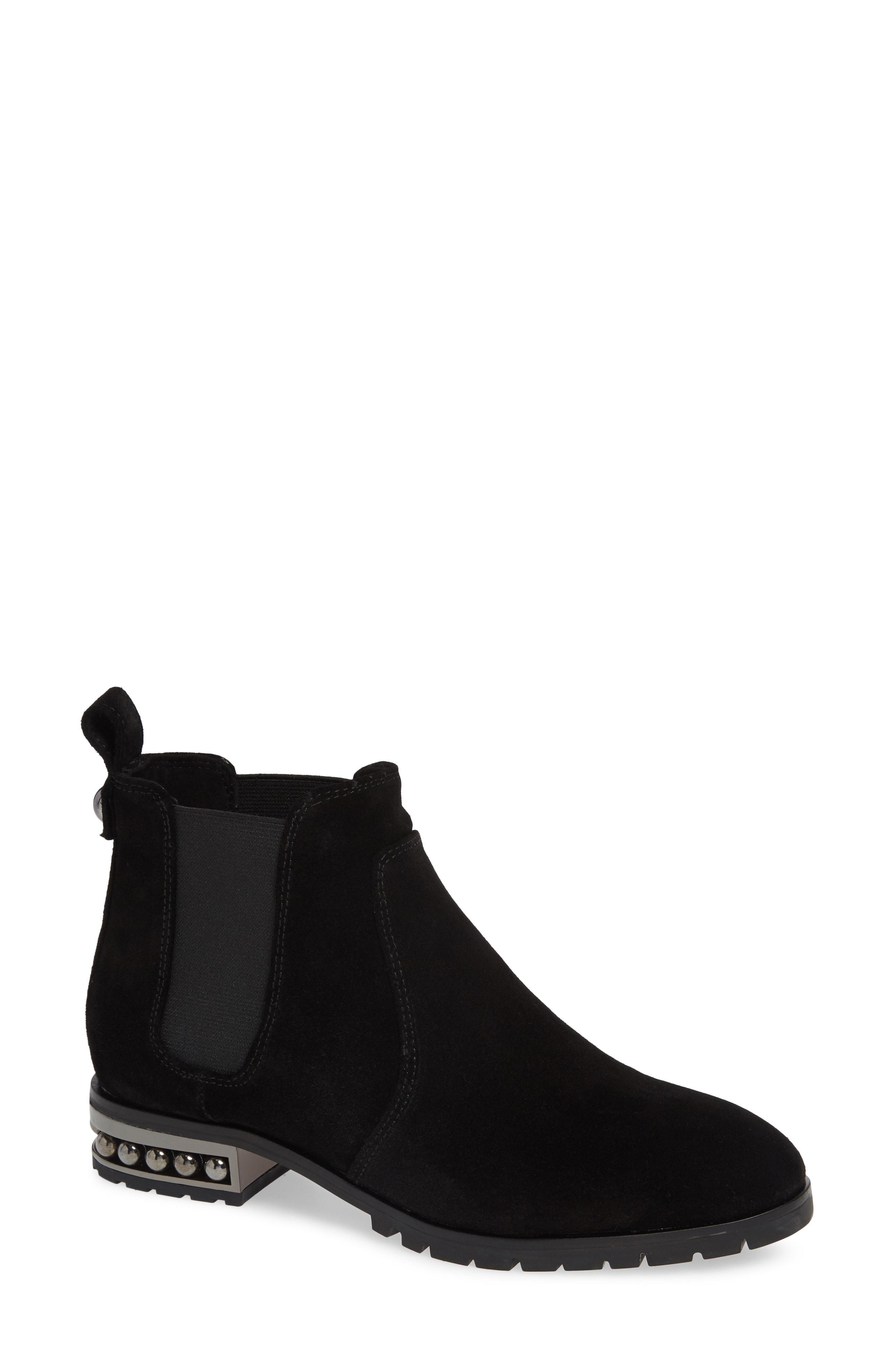 karl lagerfeld paris saxe beaded leather chelsea boots