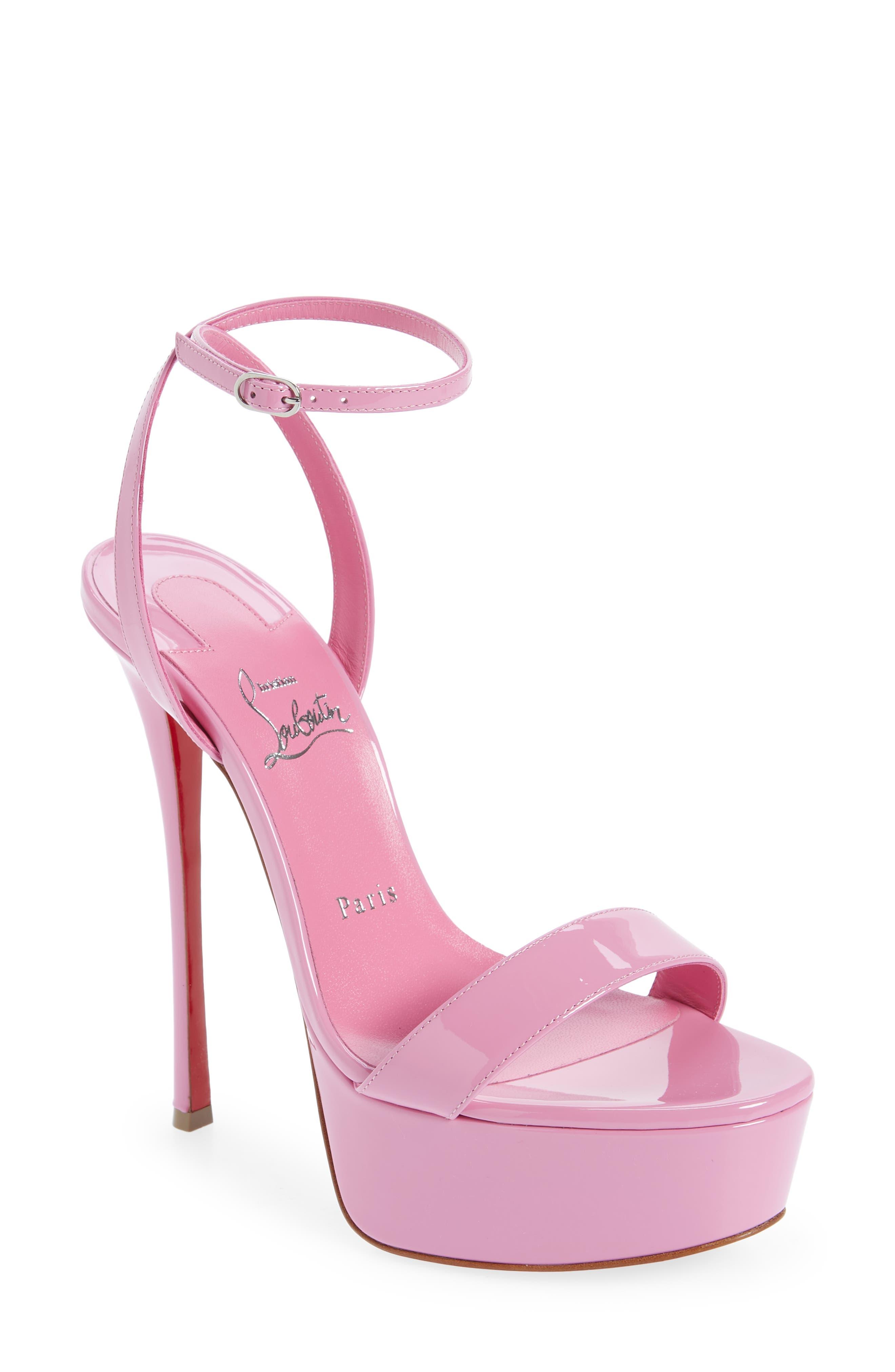 Christian Louboutin Loubi Queen Alta Ankle Strap Platform Sandal in