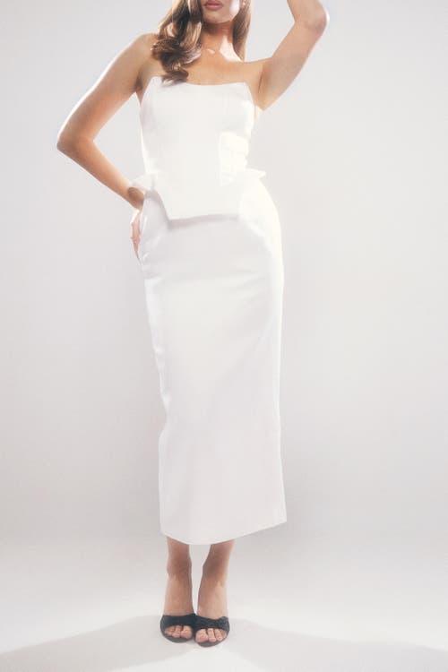 Designer White Peplum Dresses for Women - Up to 90% off | Lyst