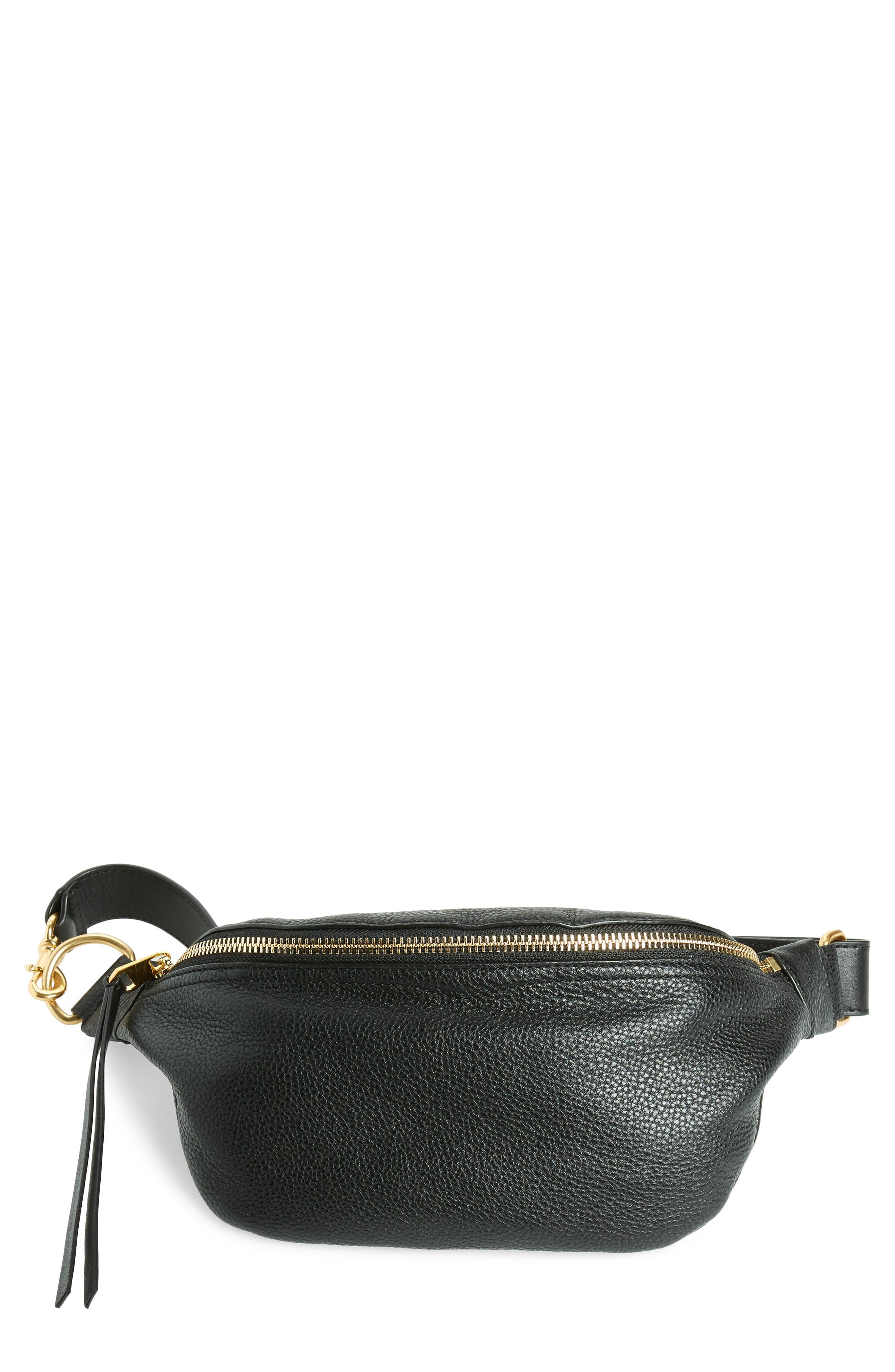 Rebecca Minkoff Black Leather Belt Bag