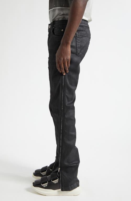 Rick Owens Vega Zip Leg Skinny Jeans in Black for Men | Lyst
