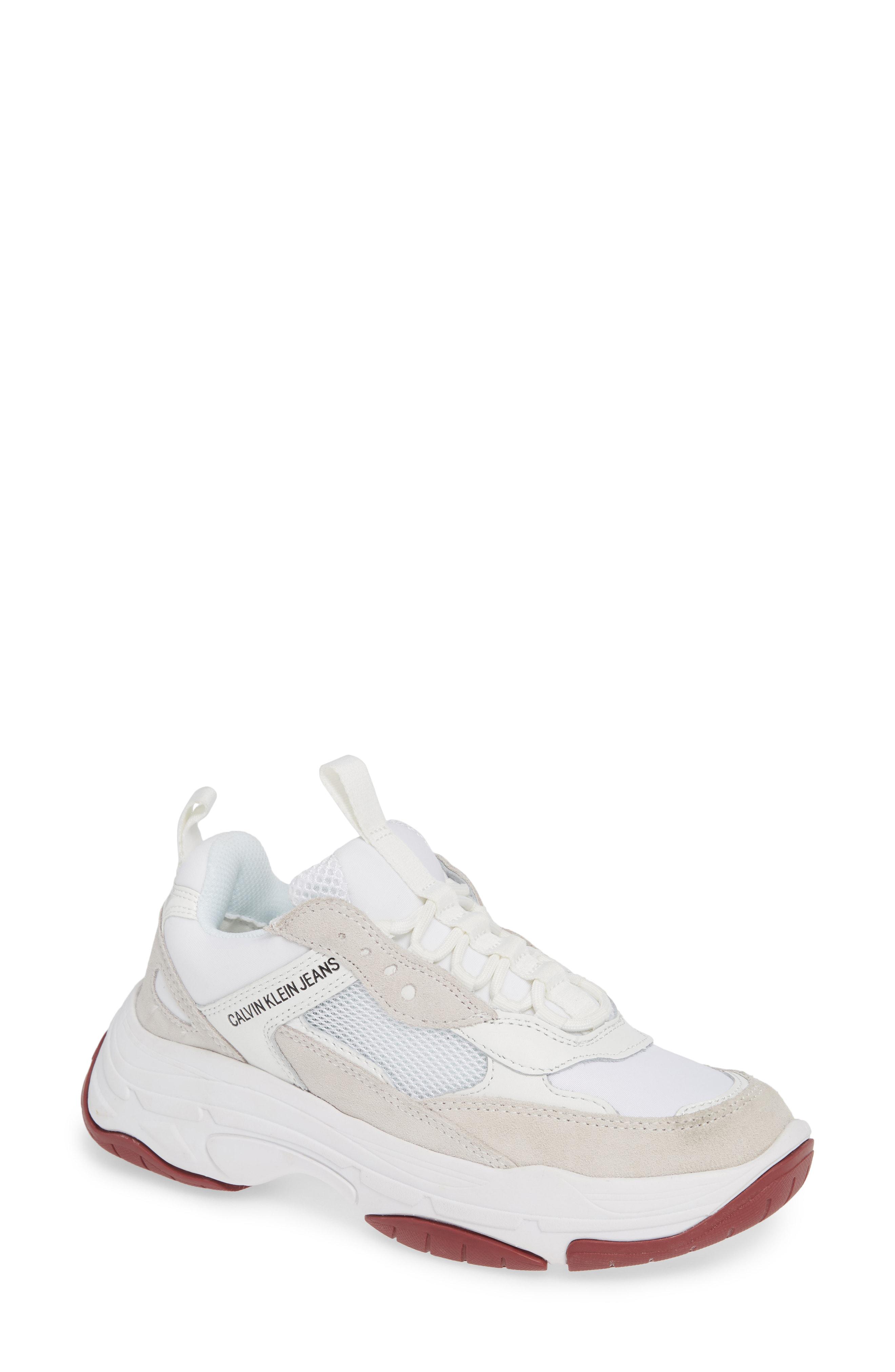 calvin klein trainers maya white