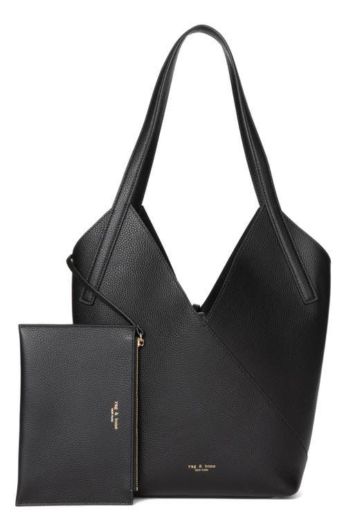 【関税込み】rag & bone ブラック Alix レザー トートバッグ Alix Leather Tote - Black | rag & bone