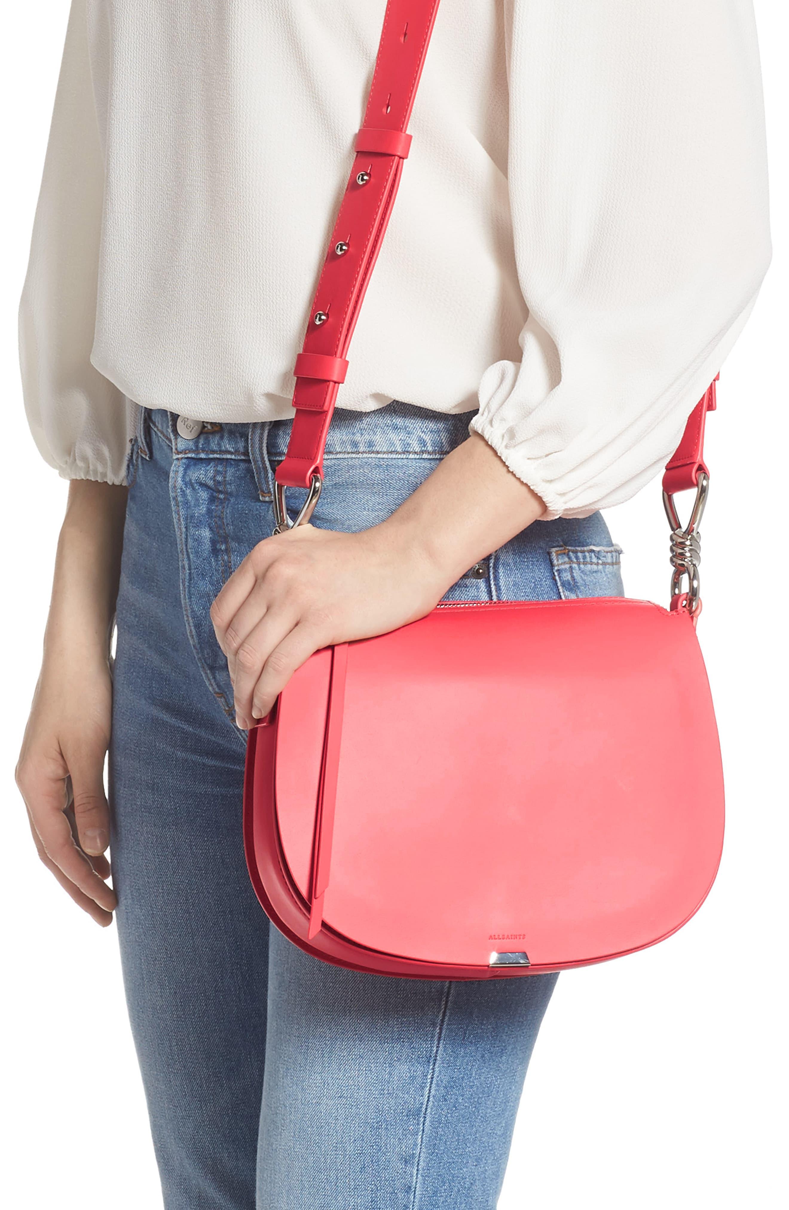 Captain Round Leather Crossbody Bag