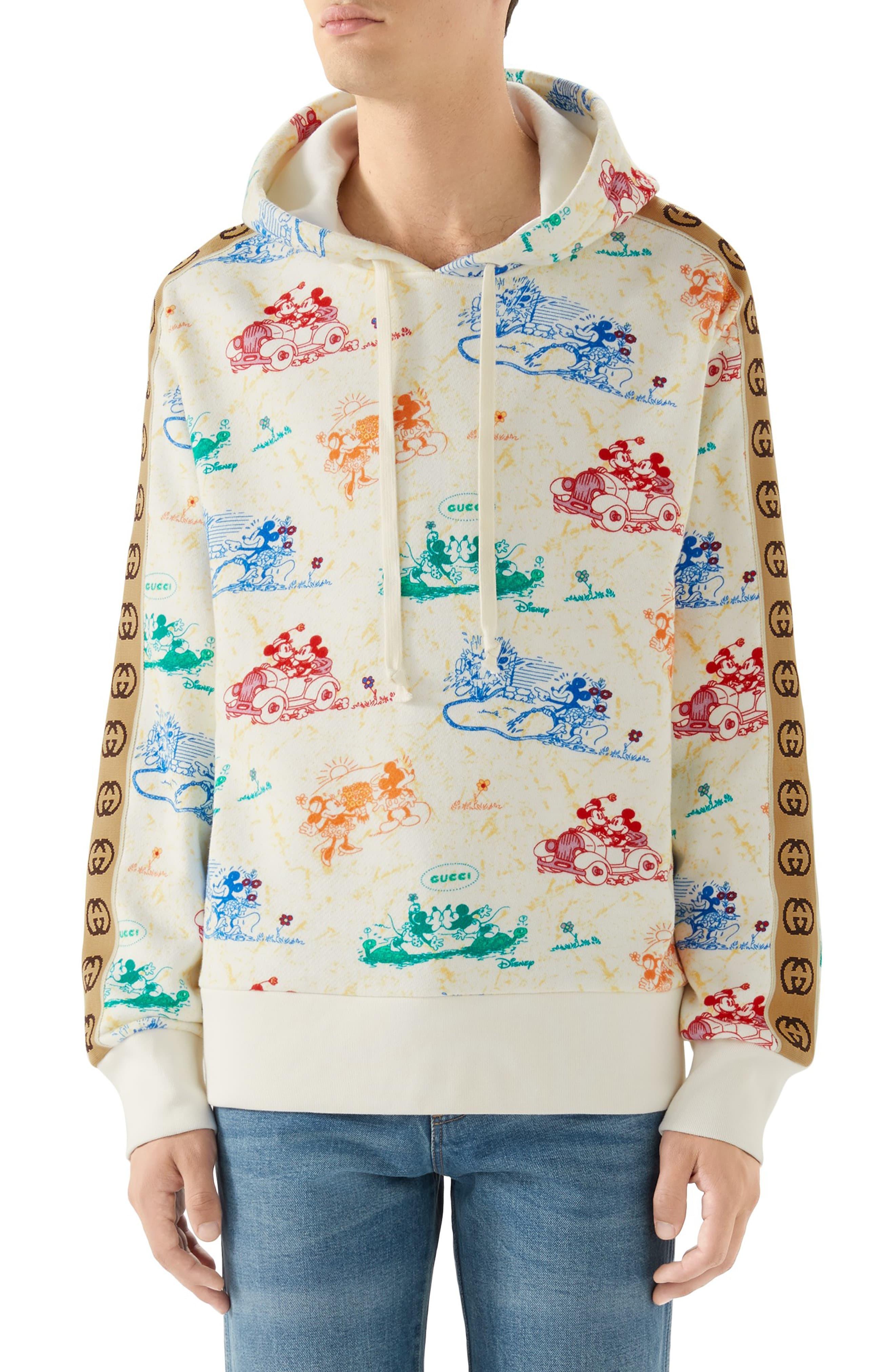 Gucci Disney X Printed Cotton Sweatshirt in White for Men | Lyst