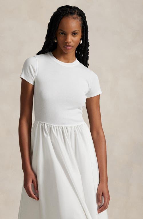 polo ralph lauren cotton short-sleeve midi-dress Polo Ralph Lauren